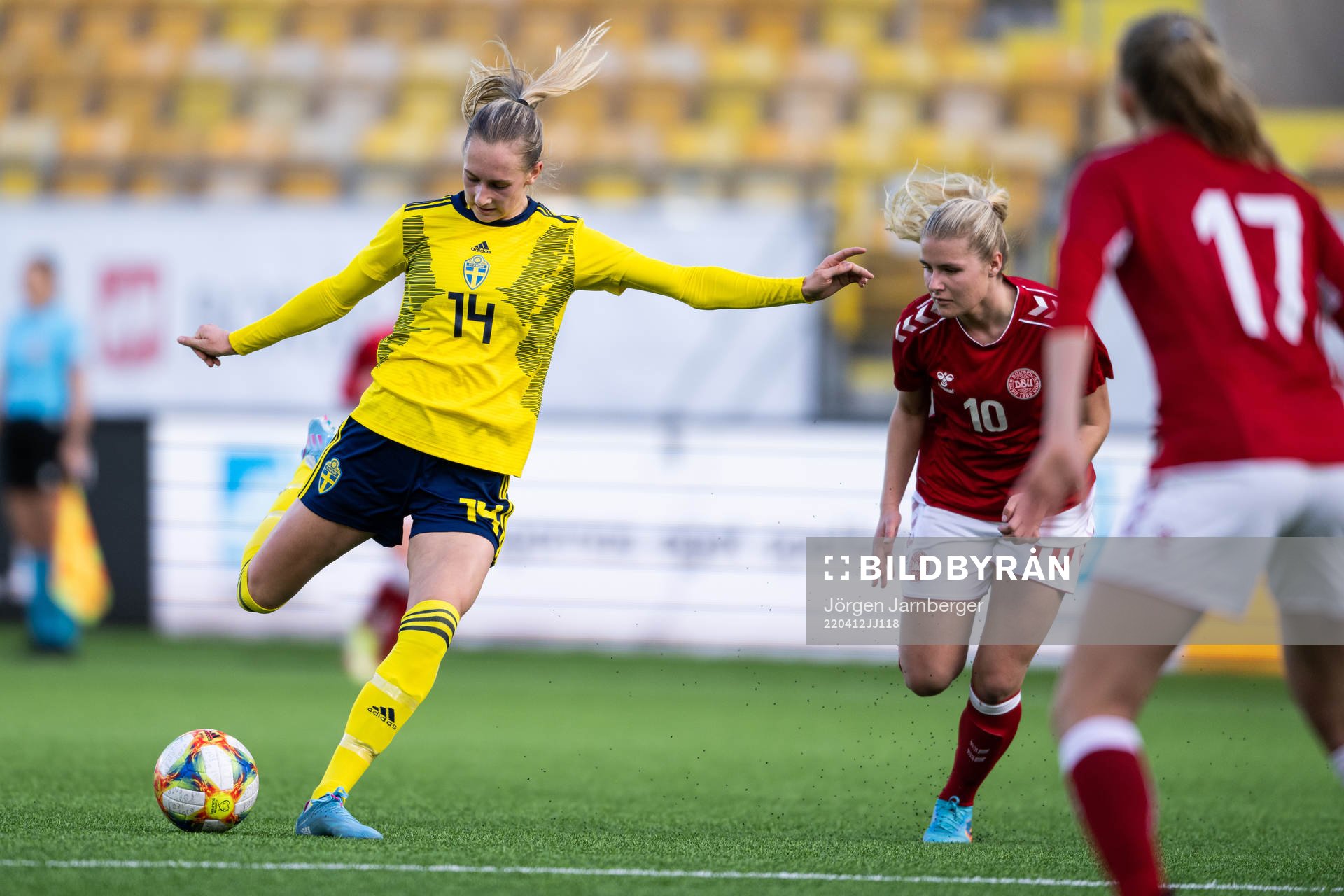 Sveriges Ellen Wangerheim och Danmarks Emilie Byrnak