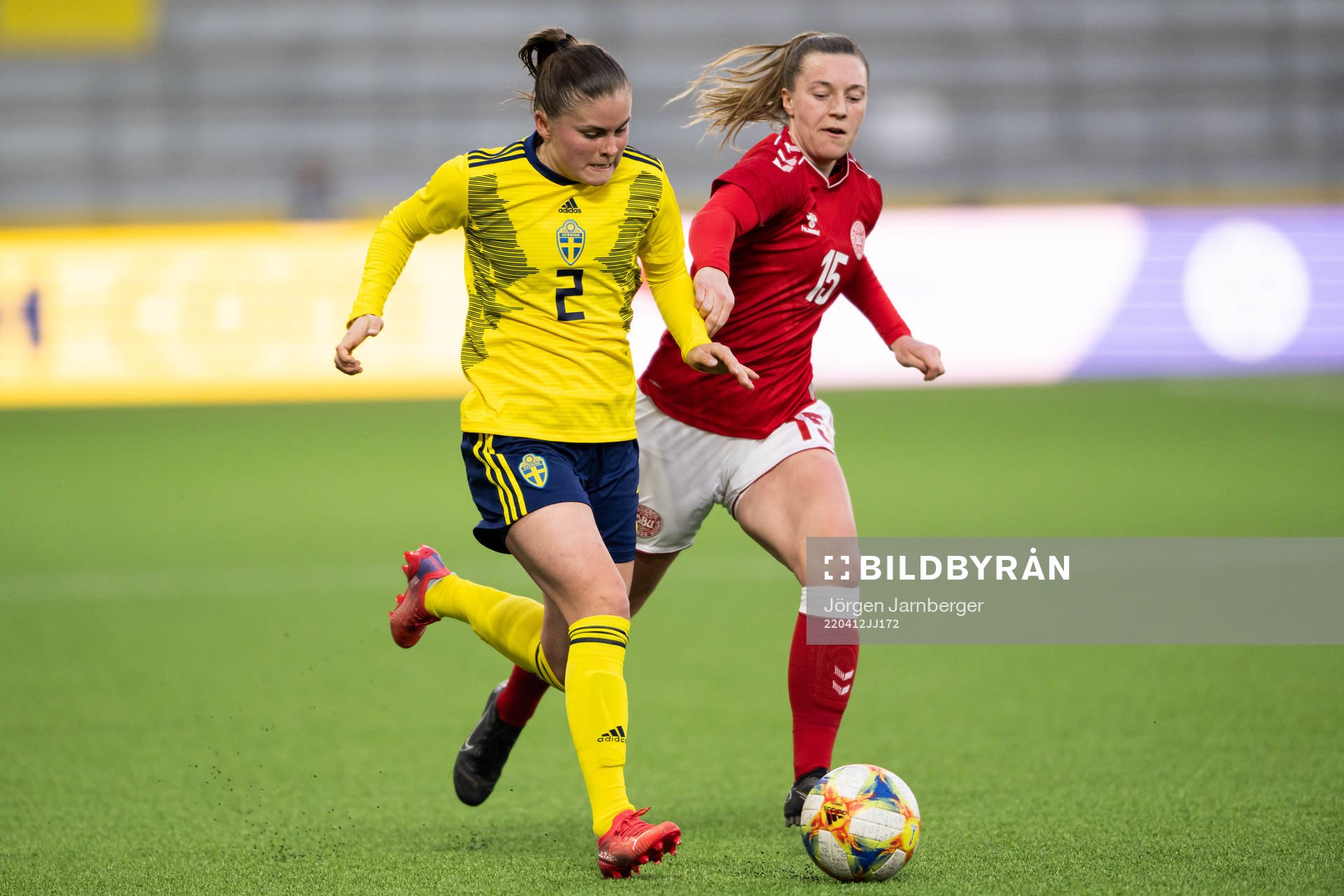 Sveriges Hanna Wijk och Danmarks Karen Knudsen