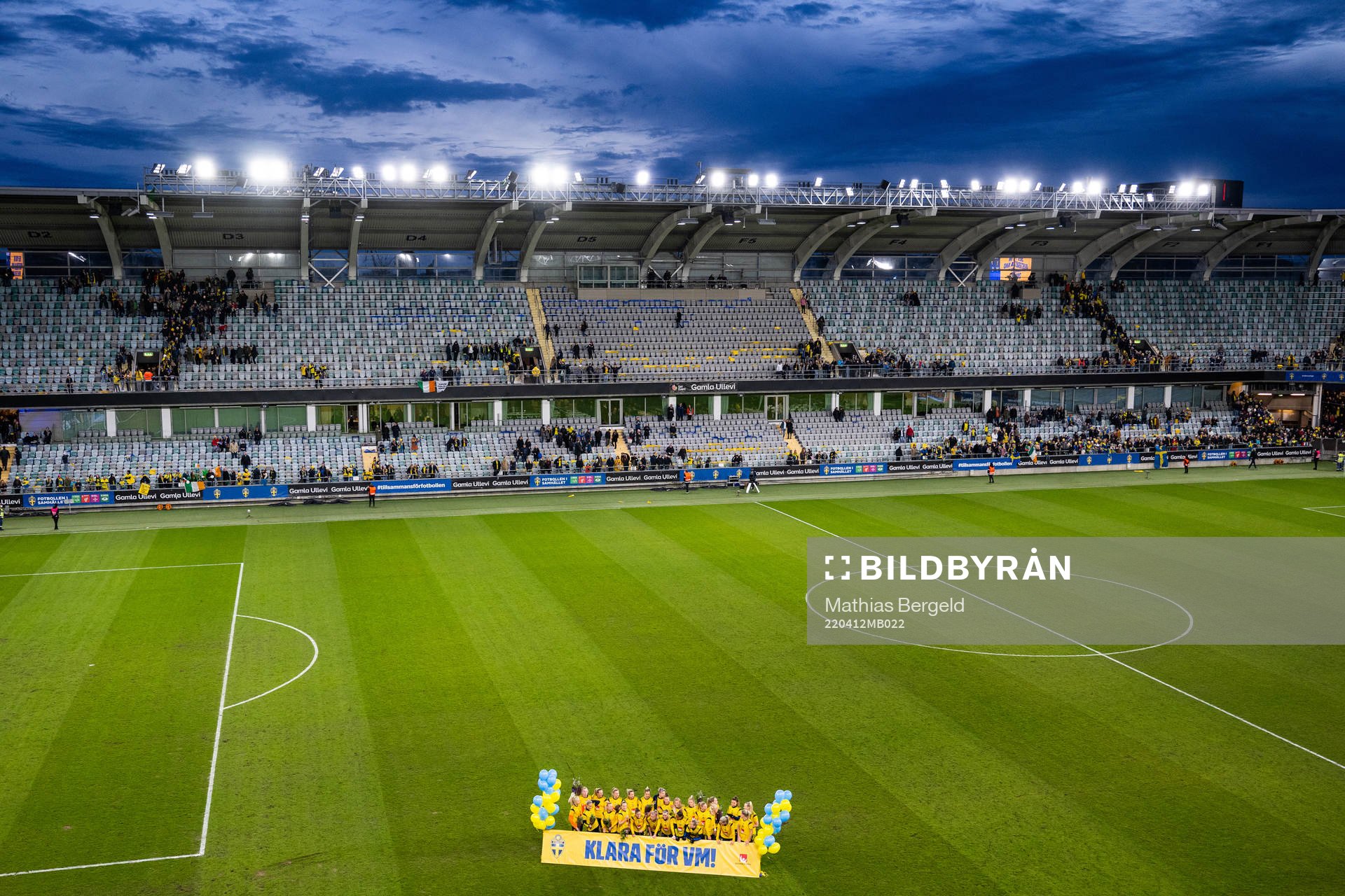 Players of Sweden celebrate