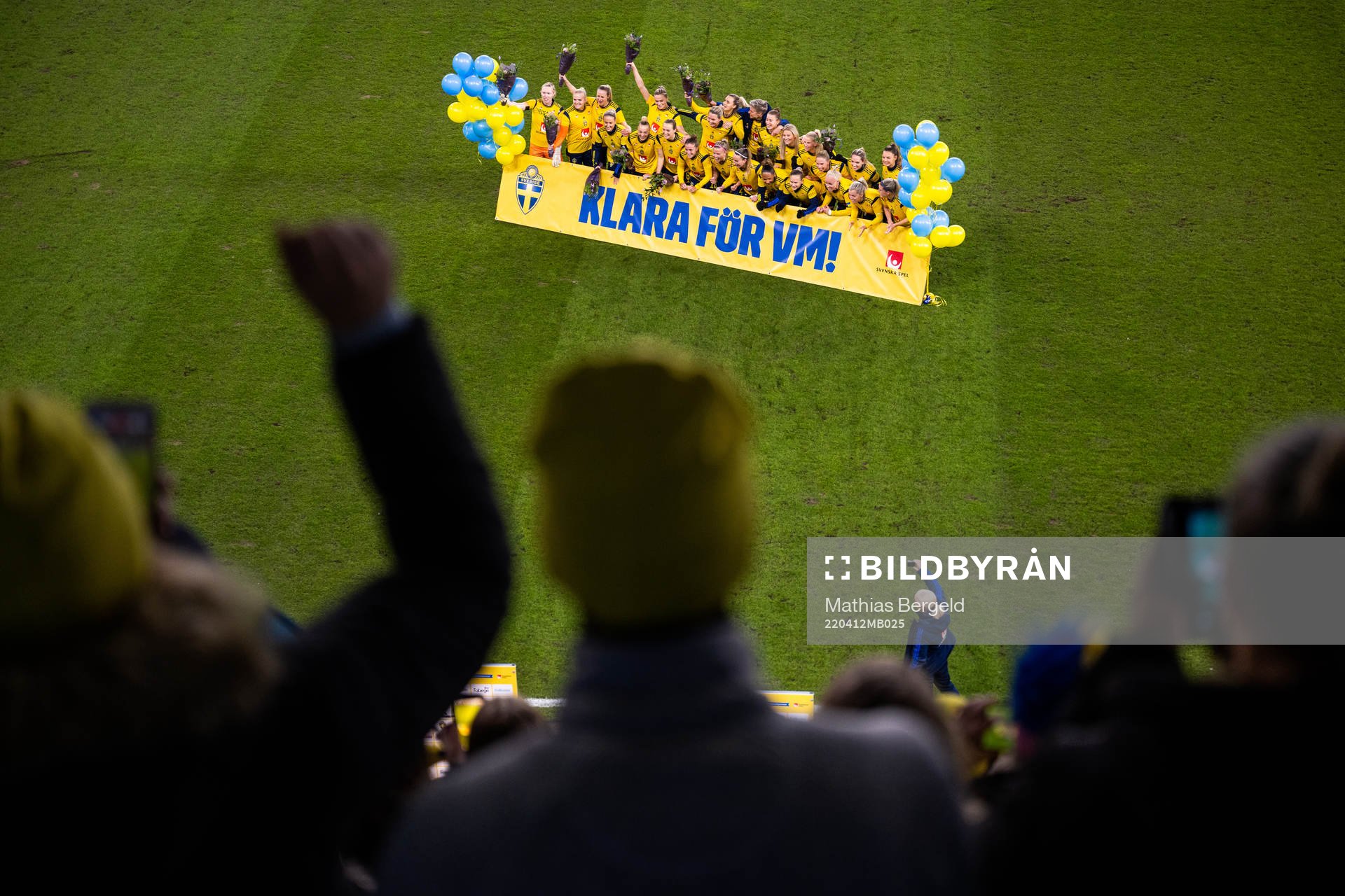 Players of Sweden celebrate