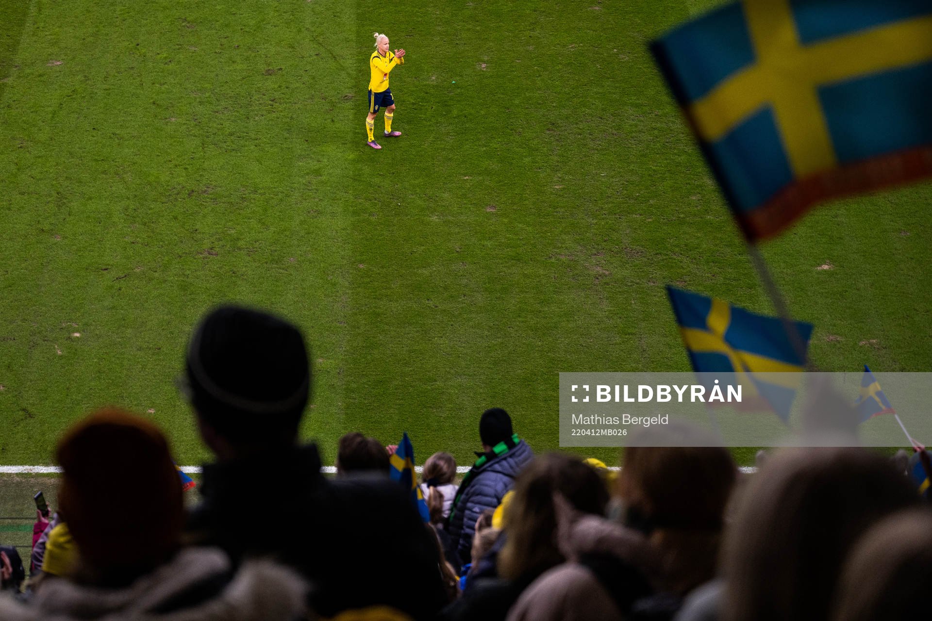 Caroline Seger of Sweden celebrates