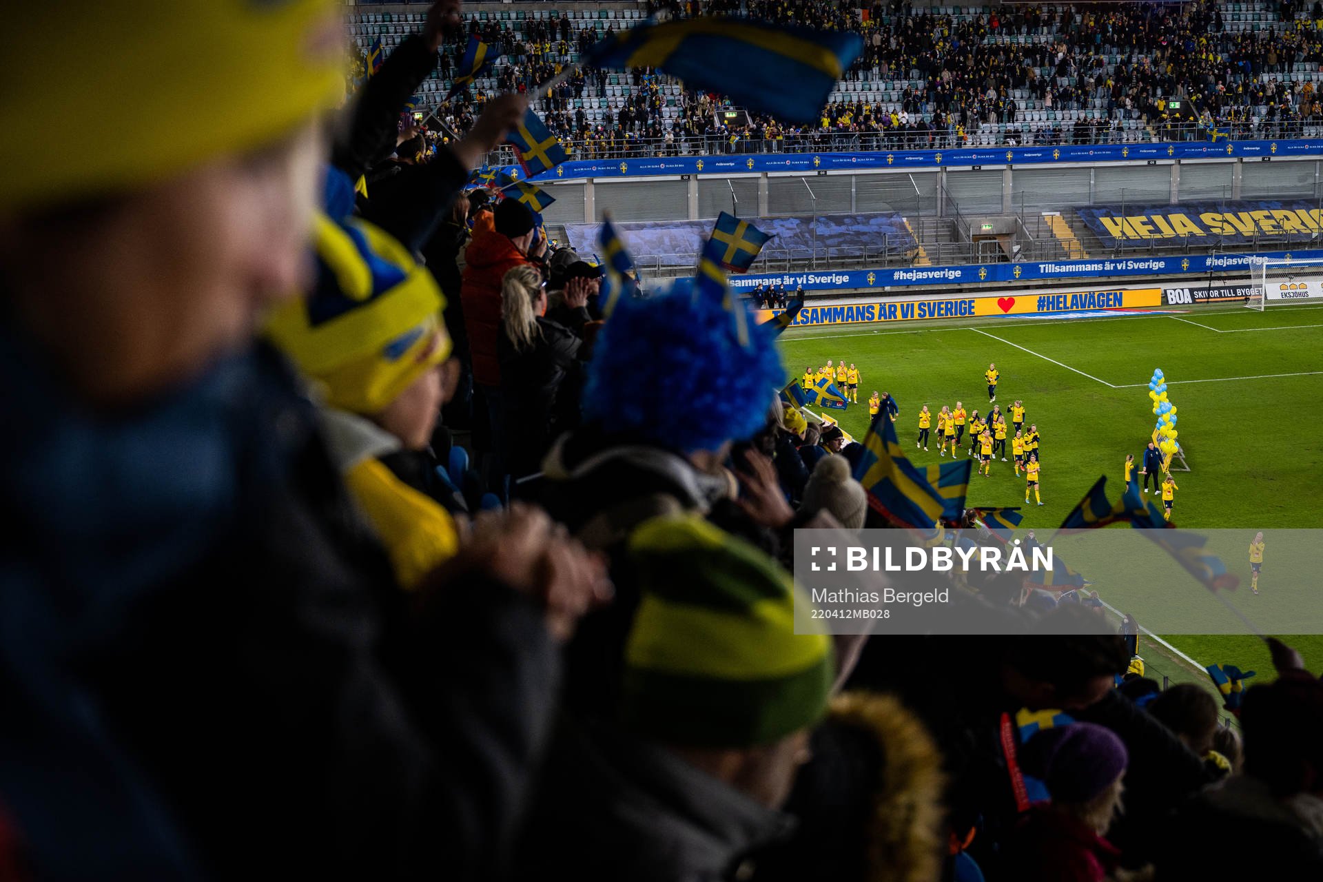 Players of Sweden celebrate