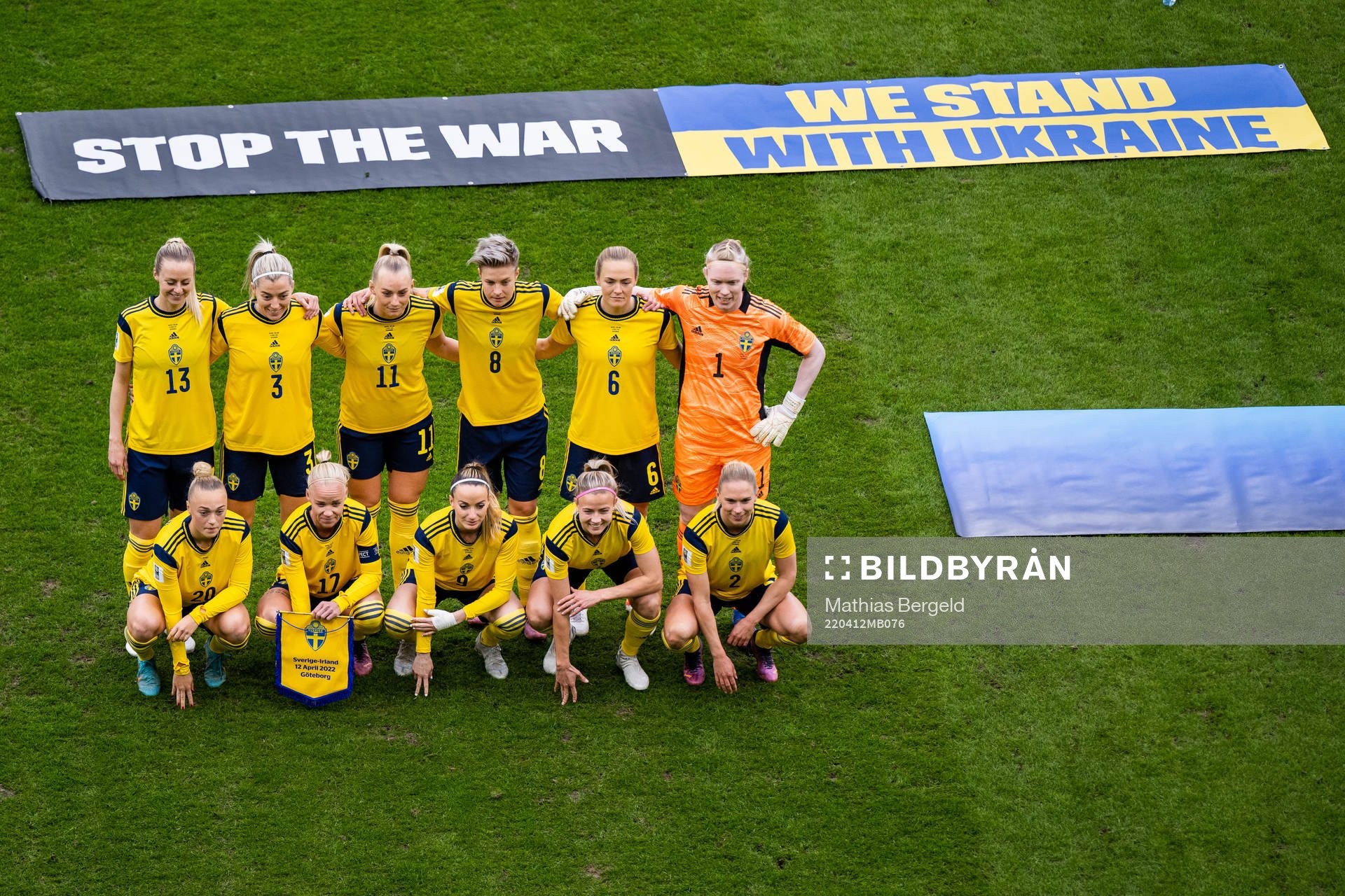 The starting eleven of Sweden