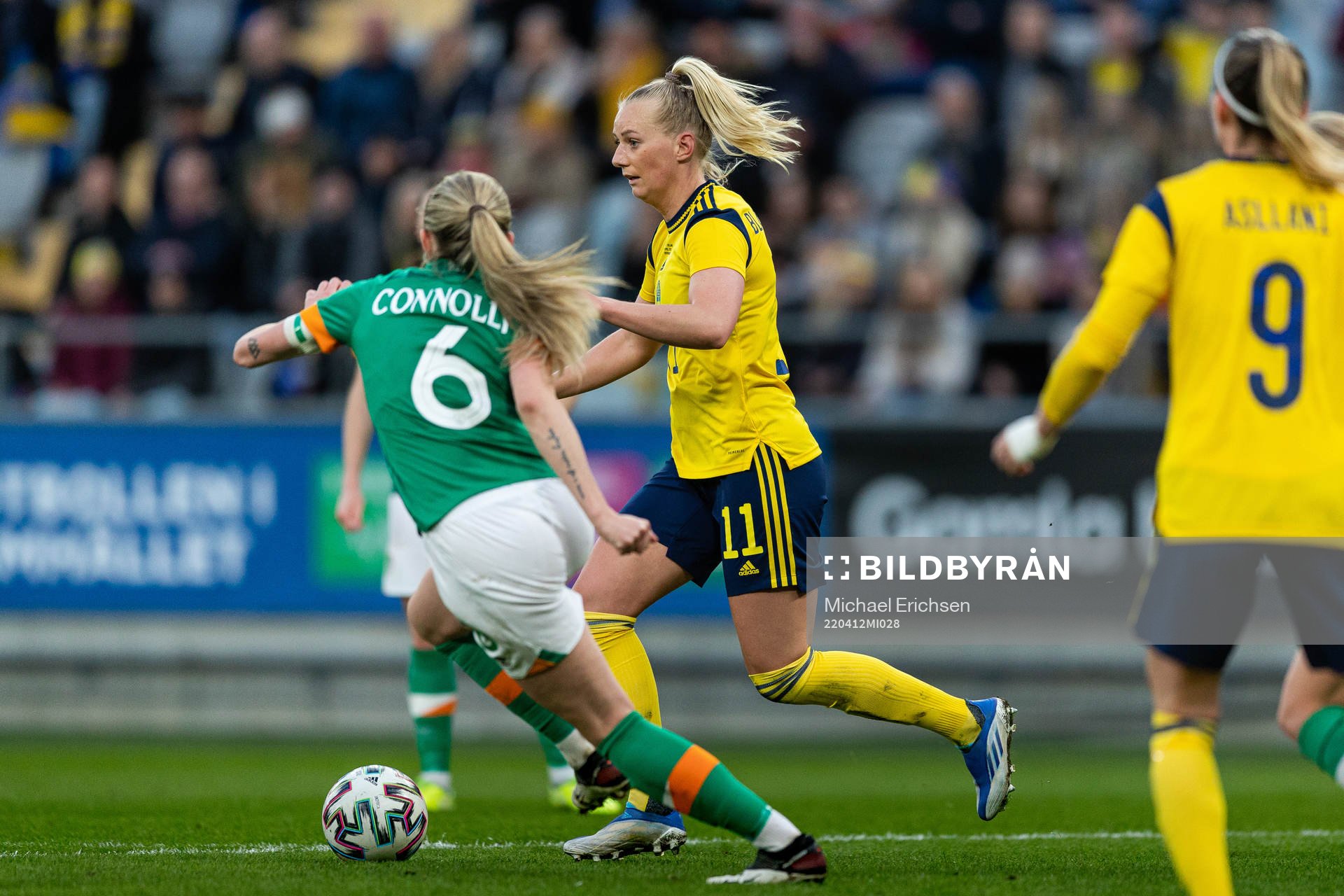 Stina Blackstenius of Sweden