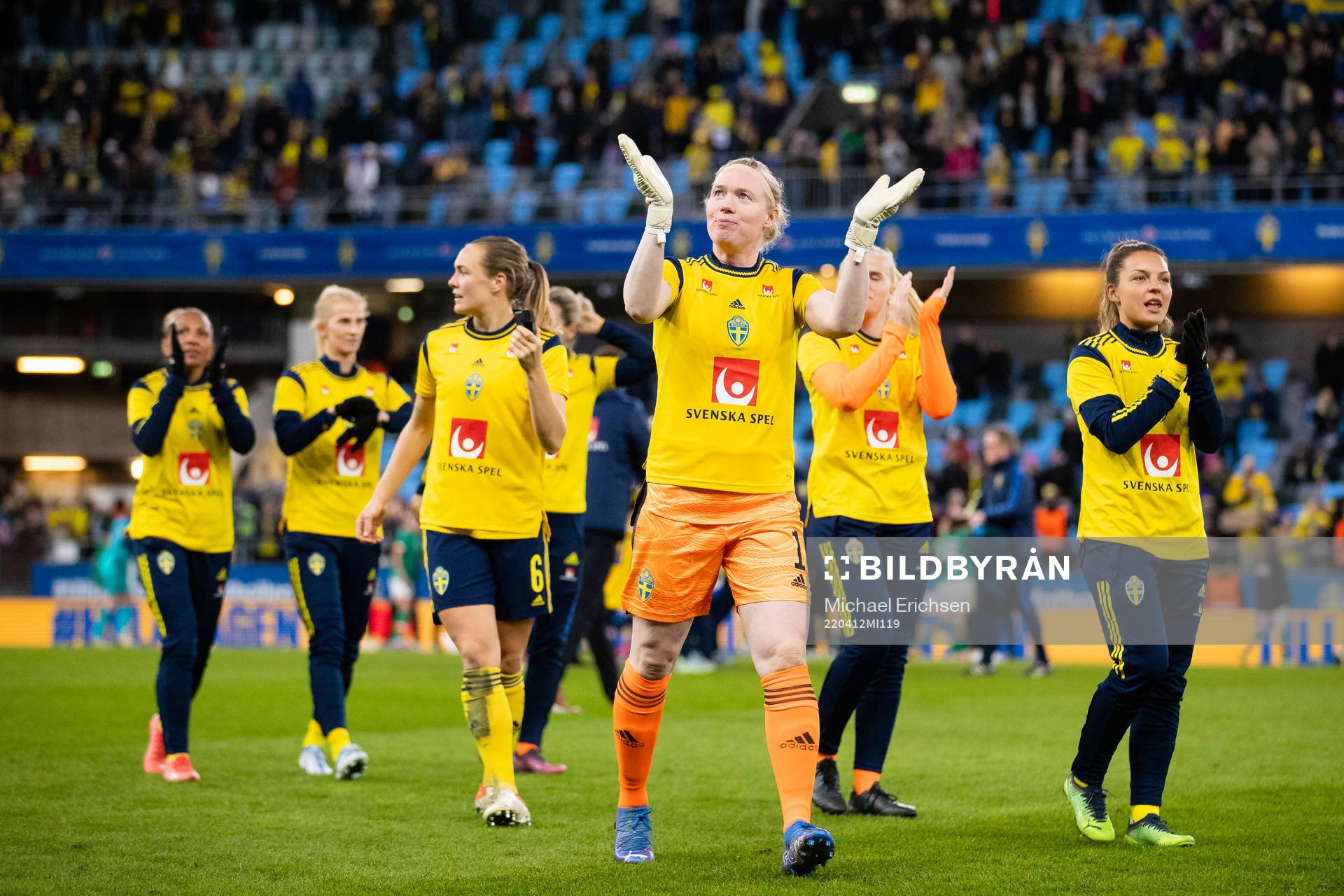 Goalkeeper Hedvig Lindahl of Sweden