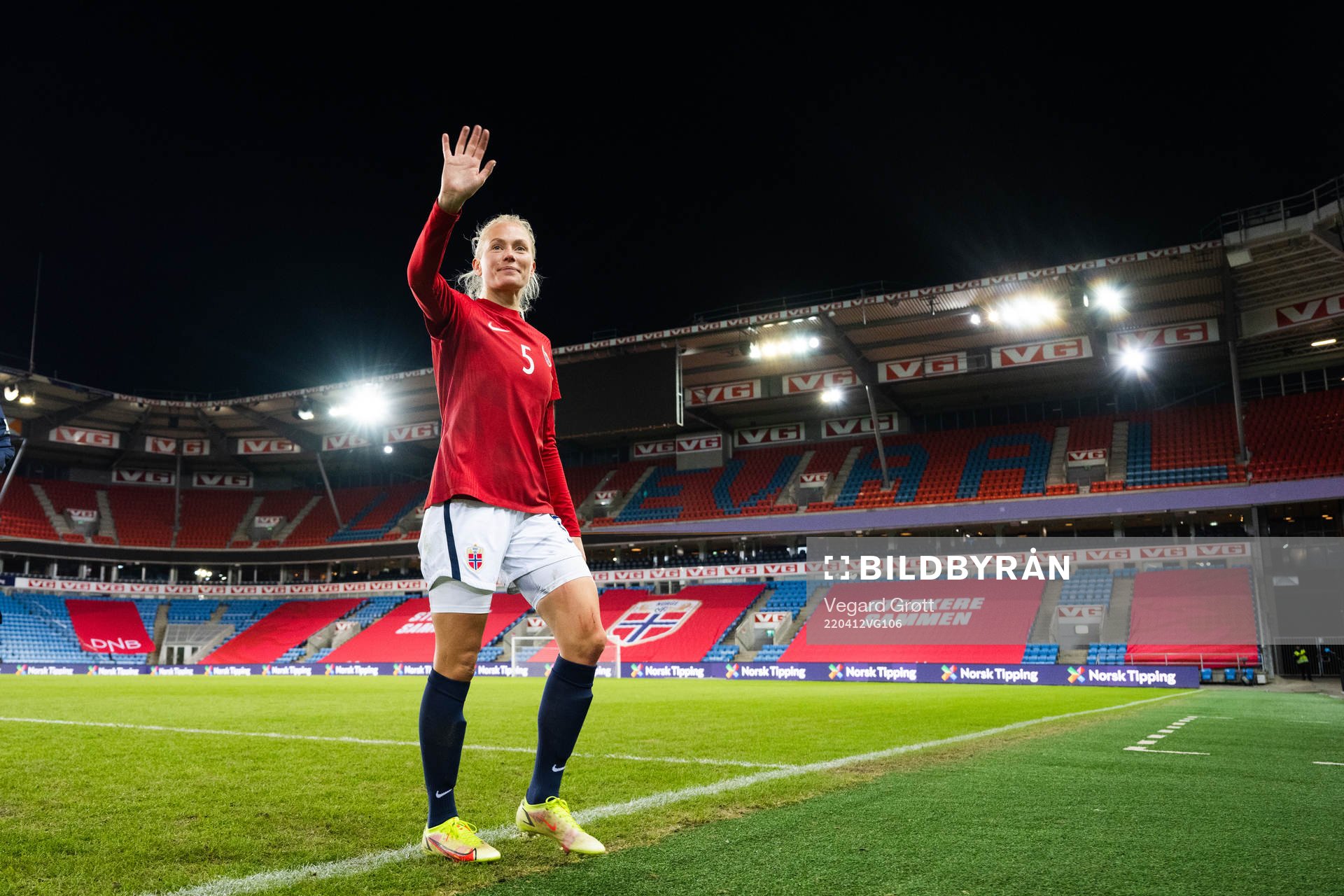 Guro Bergsvand of Norway celebrates