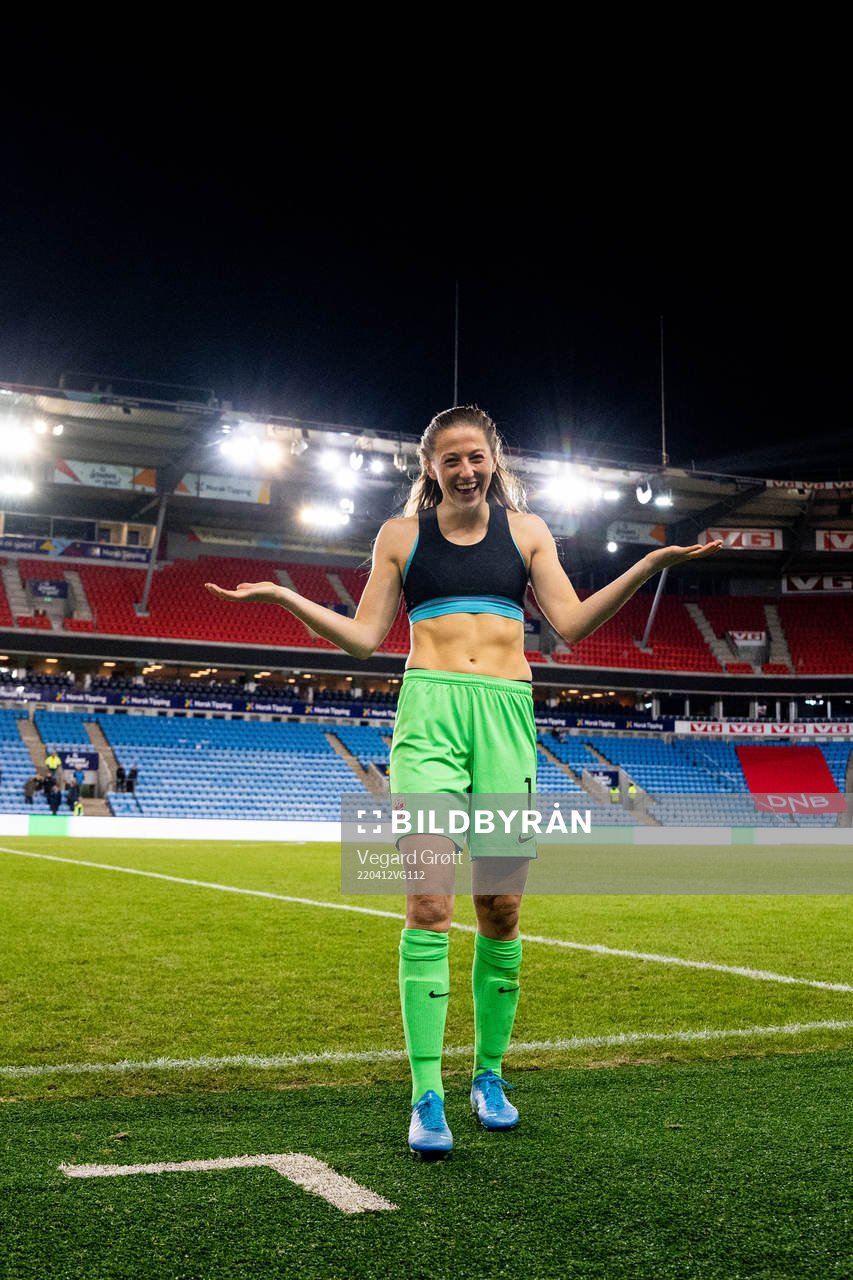 Goalkeeper Cecilie Fiskerstrand of Norway