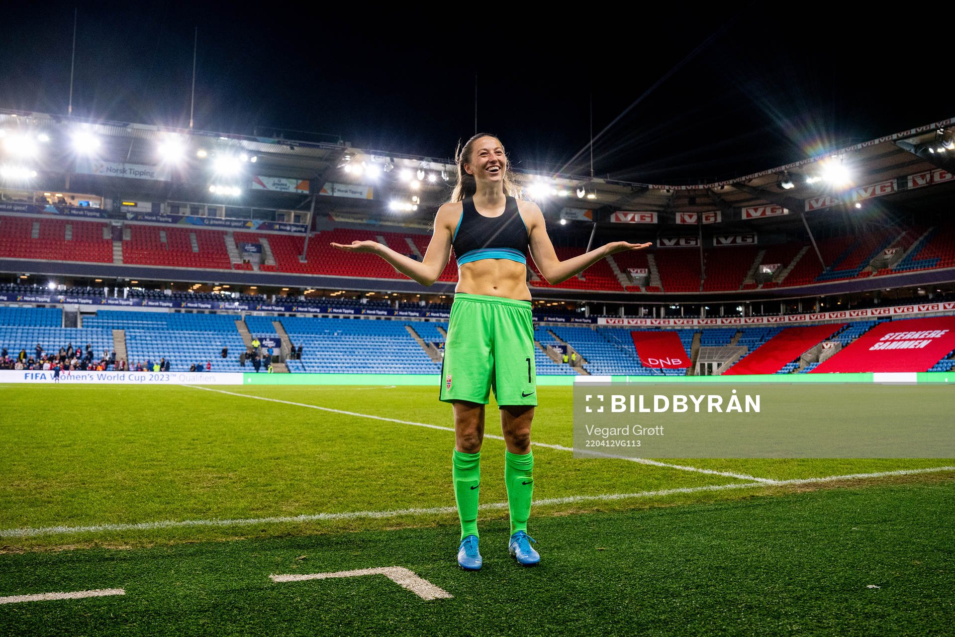 Goalkeeper Cecilie Fiskerstrand of Norway