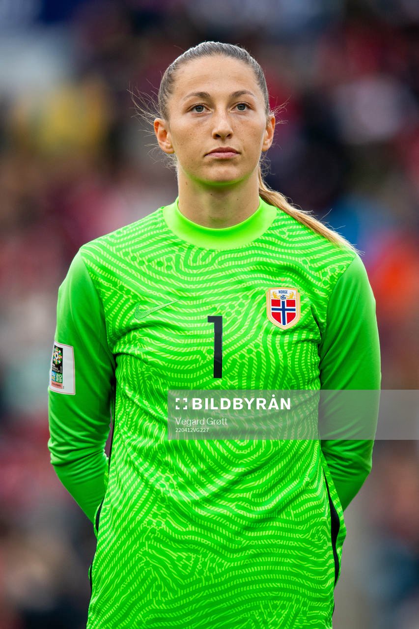 Goalkeeper Cecilie Fiskerstrand of Norway