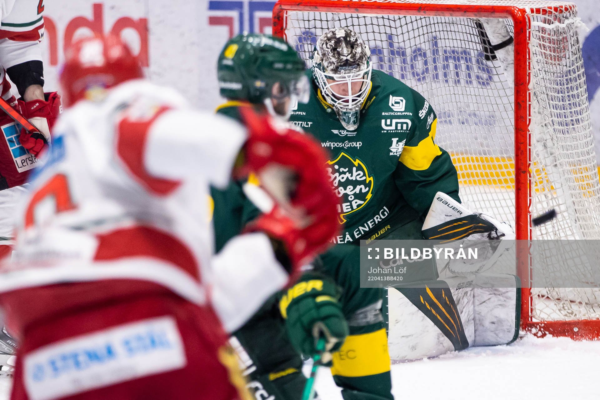 Björklövens målvakt Claes Endre