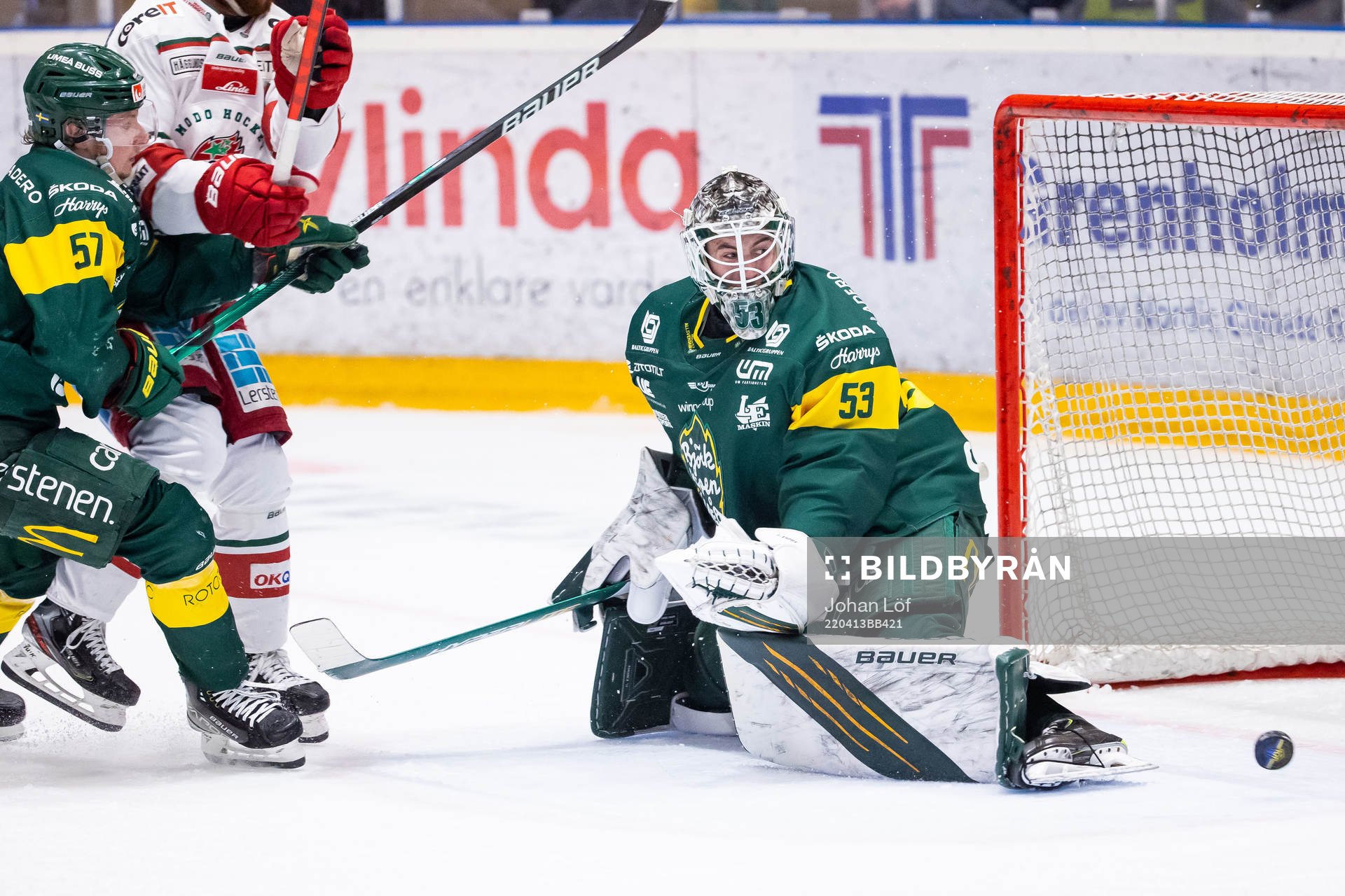 Björklövens målvakt Claes Endre