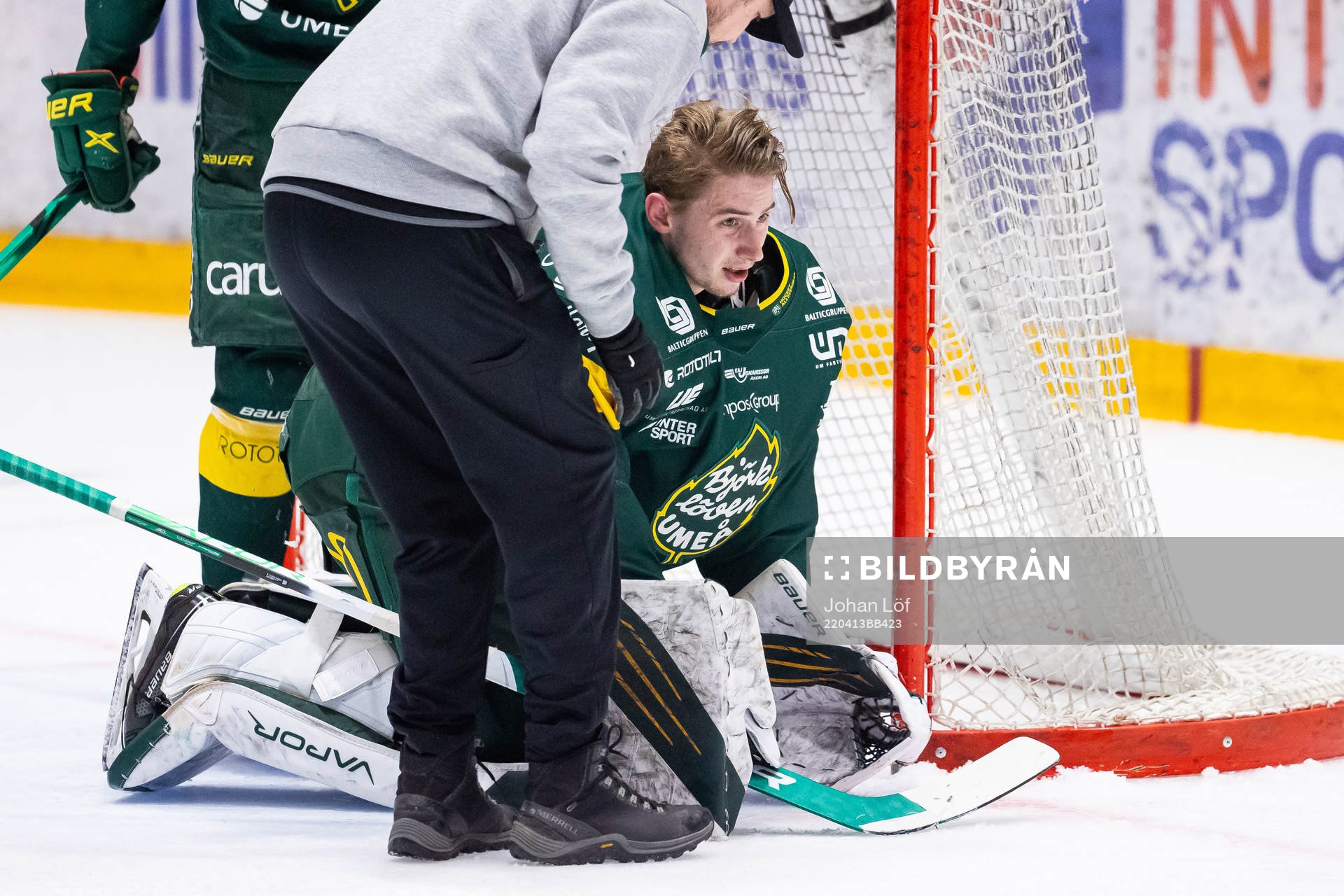 Björklövens målvakt Claes Endre