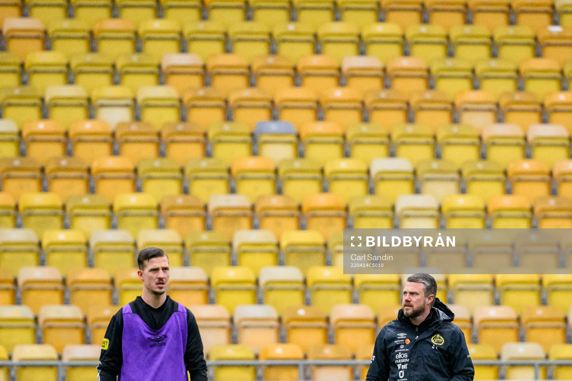 Simon Olsson och manager Jimmy Thelin