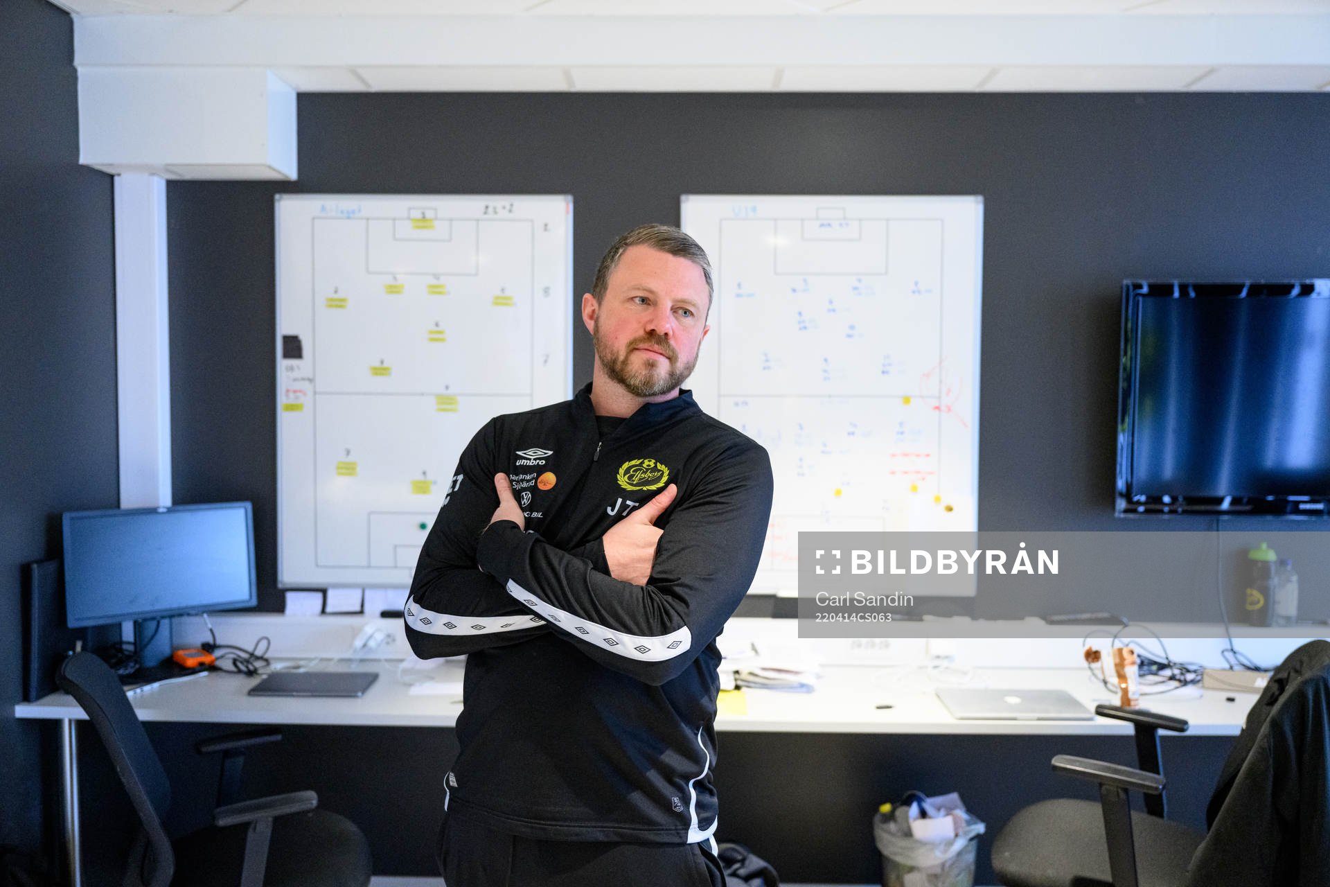 Elfsborgs manager Jimmy Thelin arbetar