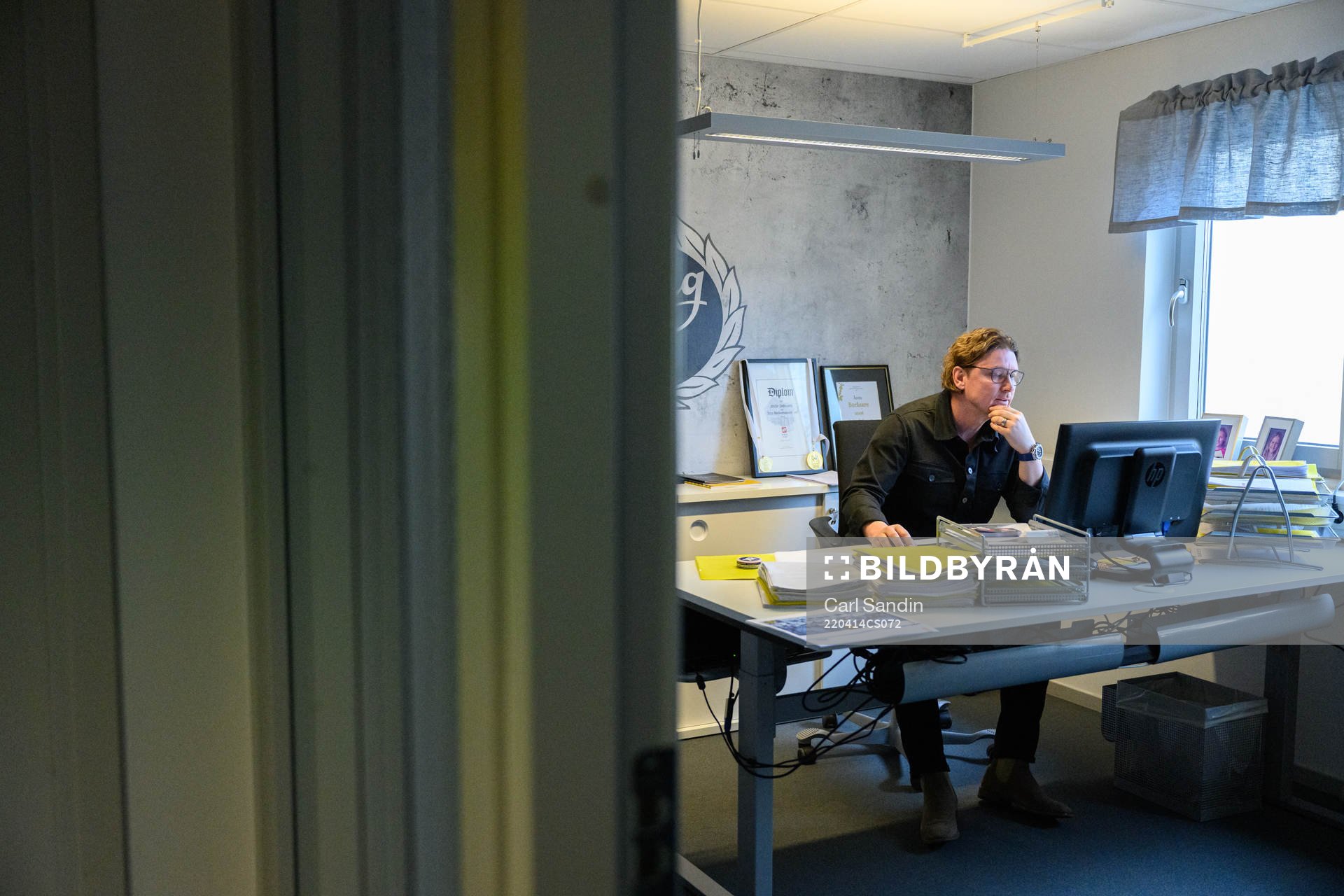Elfsborgs sportchef Stefan Andreasson arbetar