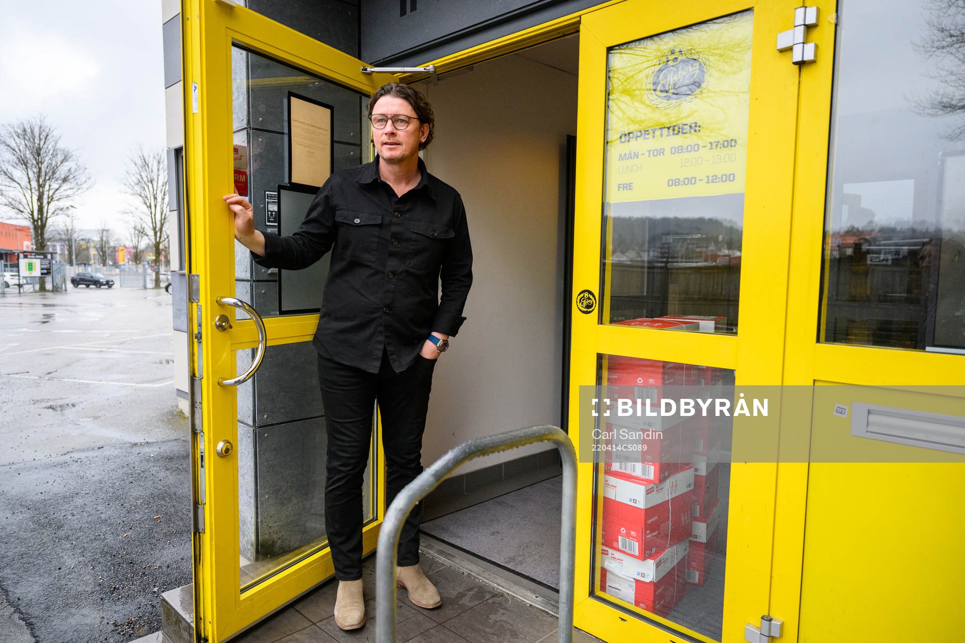 Elfsborgs sportchef Stefan Andreasson i entrén till