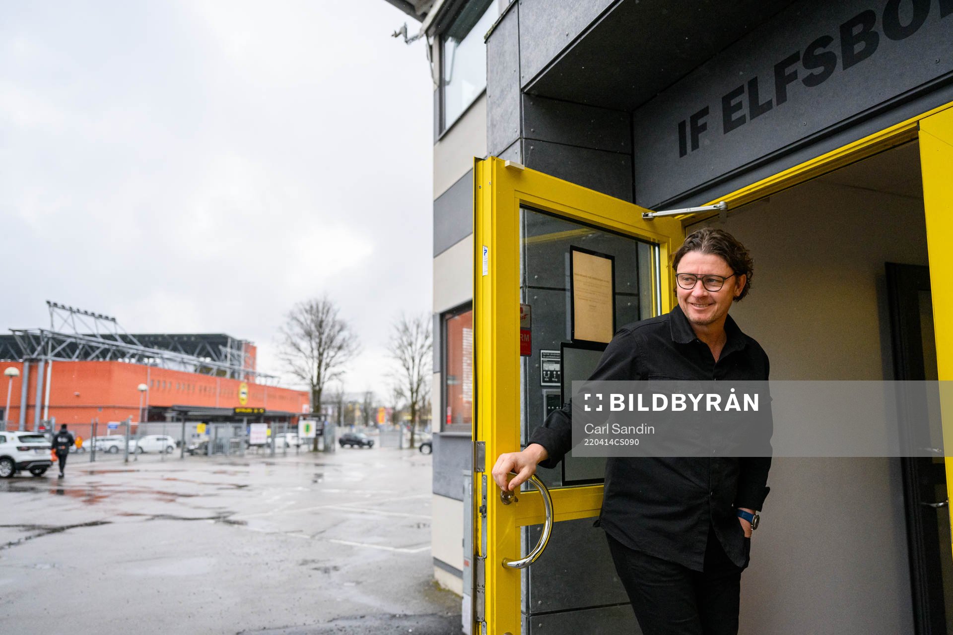 Elfsborgs sportchef Stefan Andreasson i entrén till