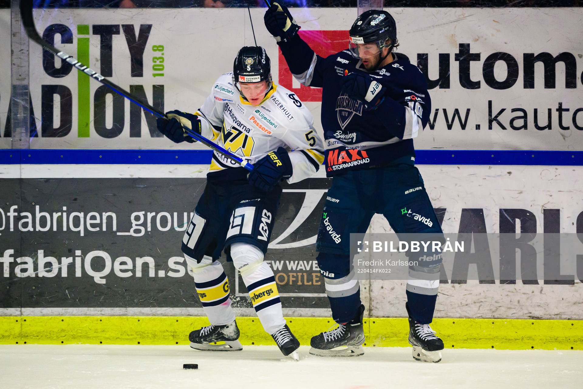 s Victor Sjöholm och Karlskogas David Lilja