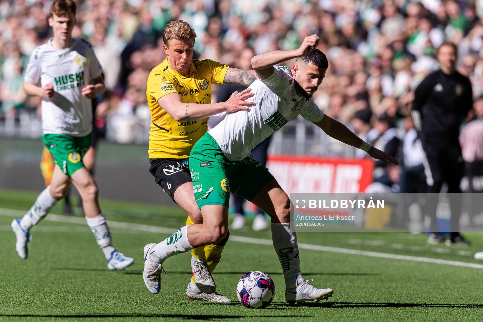 Mjällbys Magnus Wörts och Hammarbys Astrit Selmani