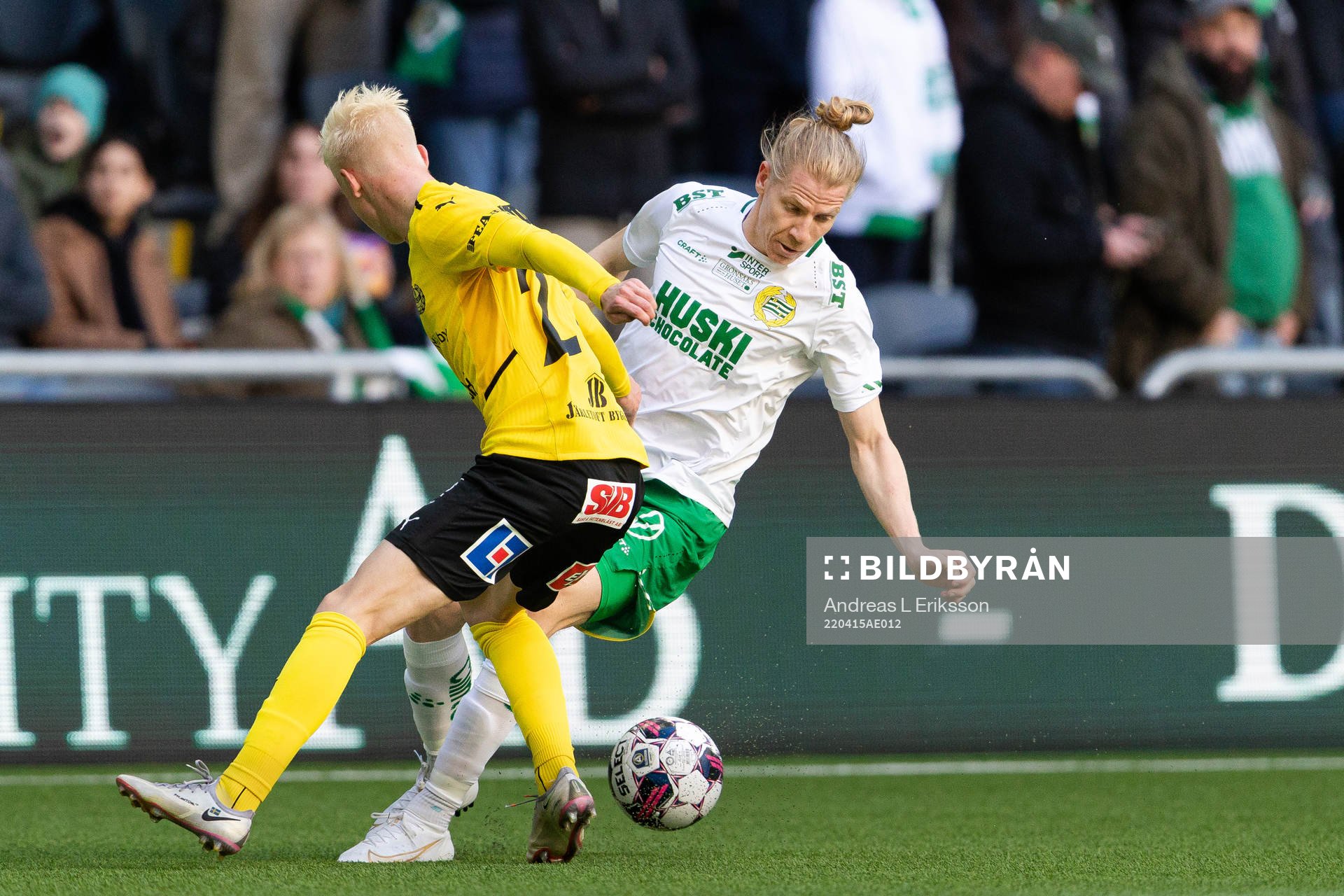 Mjällbys Otto Rosengren och Hammarbys Gustav Ludwigson
