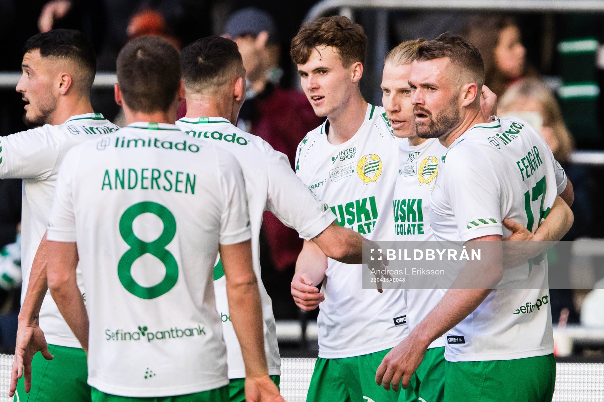 Hammarbys Jeppe Andrup Andersen, Astrit Selmani, Williot
