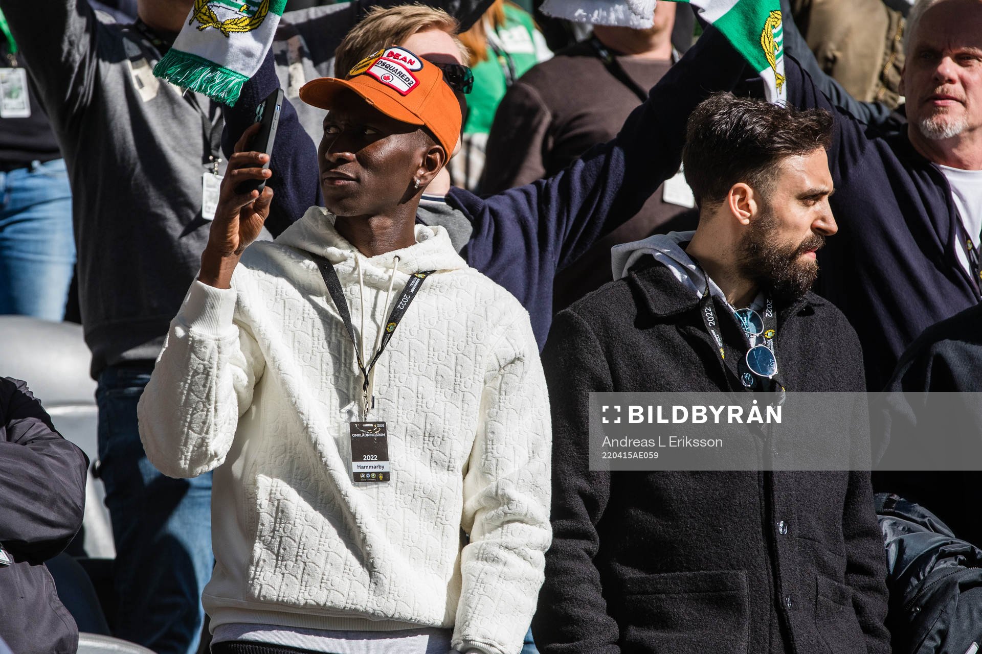 Hammarby Bubacarr Trawally och Abdul Khalili på läktaren