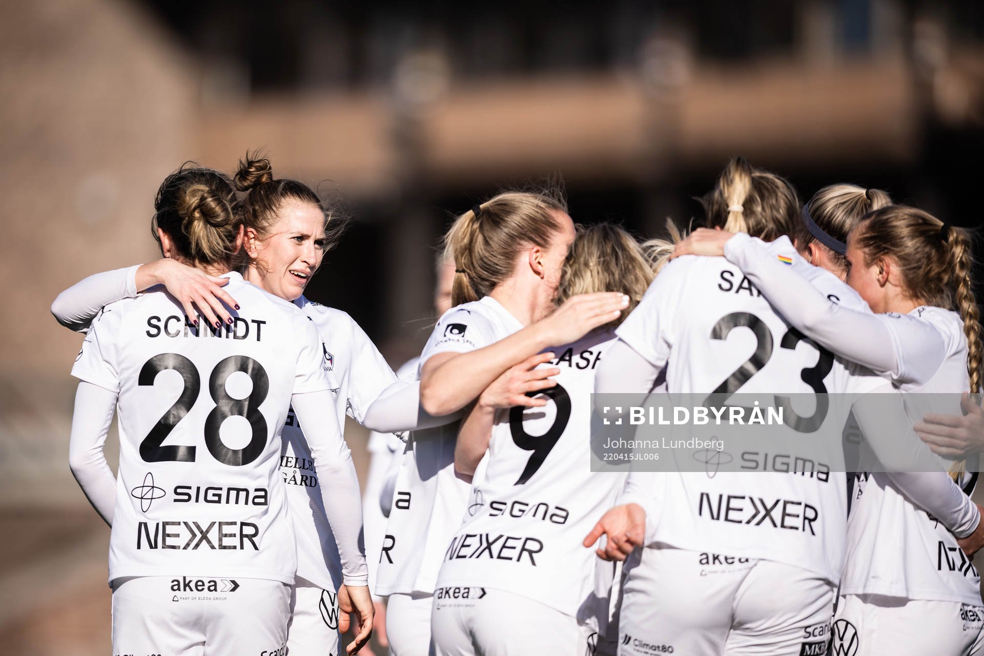 Rosengårds Emma Berglund jublar