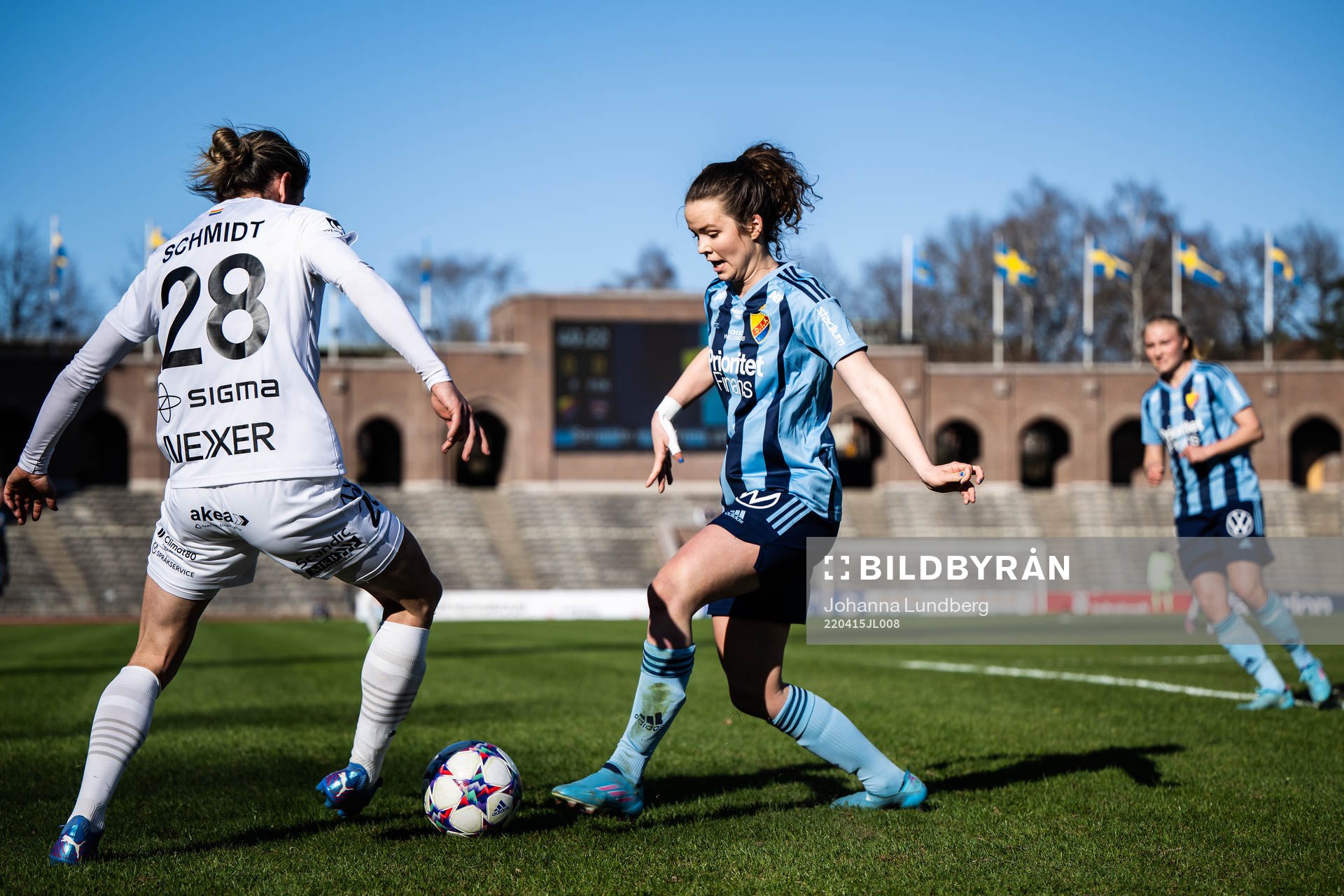 Rosengårds Bianca Schmidt och Djurgårdens Julia