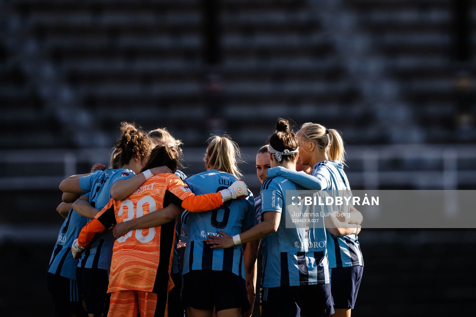Djurgårdens spelare samlas