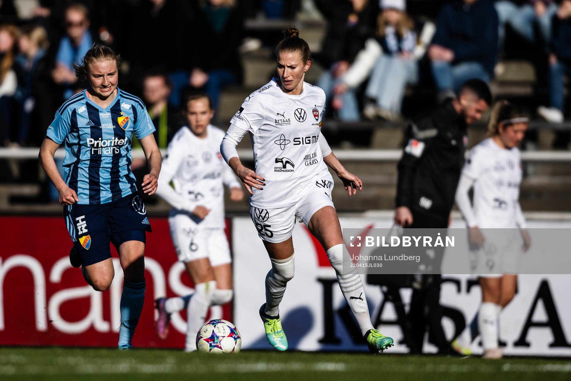 Djurgårdens StinaLisa Johansson och Rosengårds Emma