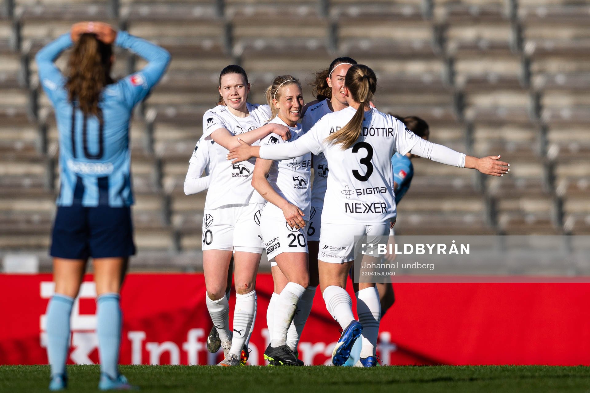 Rosengårds Mia Persson jublar