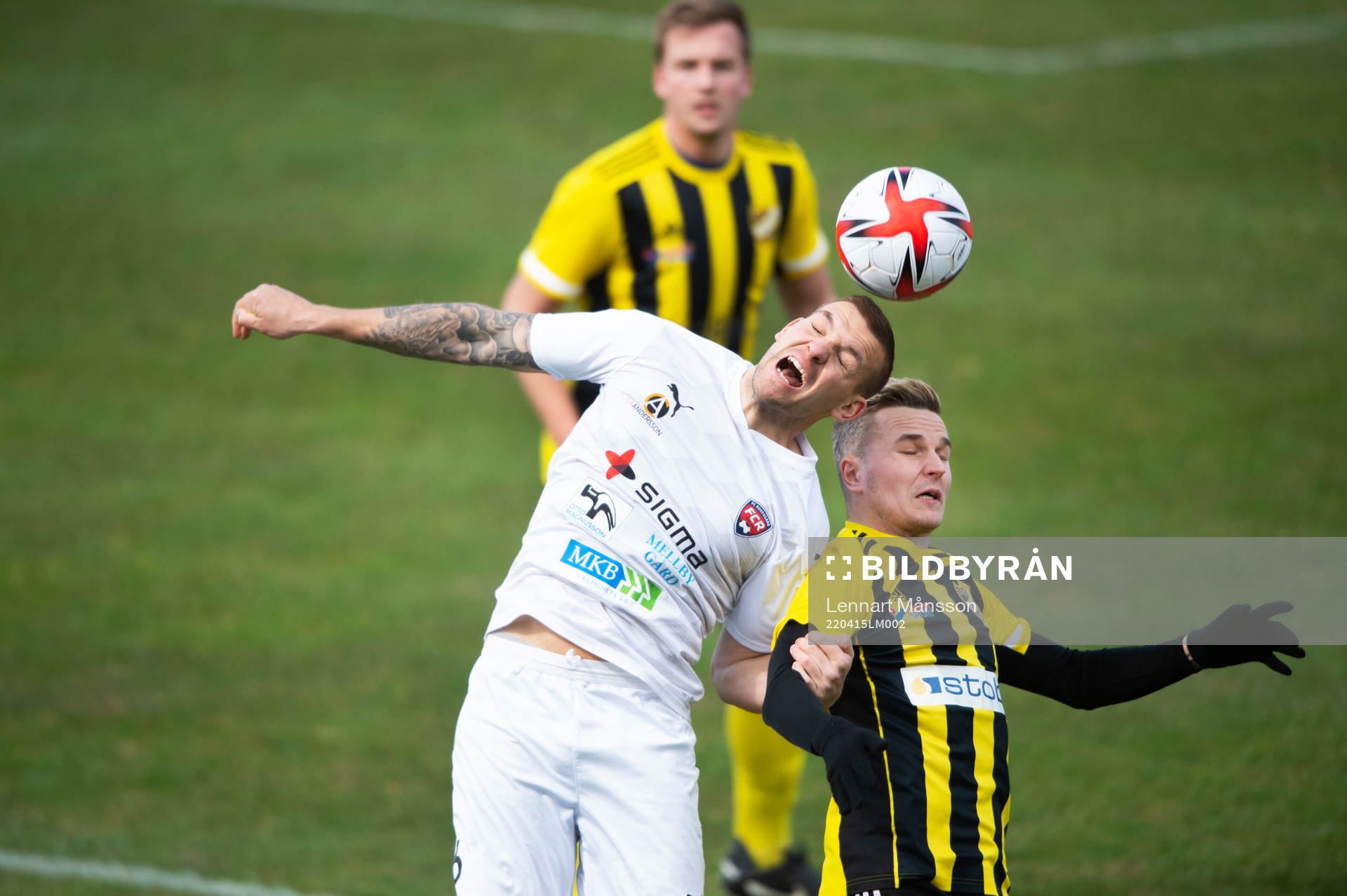 IFK Hässleholms Danny Gunnarsson i matchen i div. 2 Södra