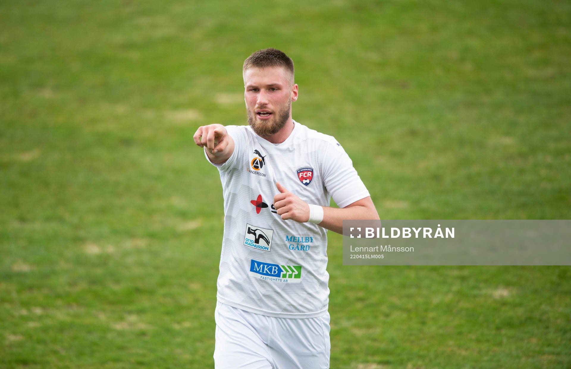 FC Rosengårds Kasper Harletun i matchen i div. 2 Södra