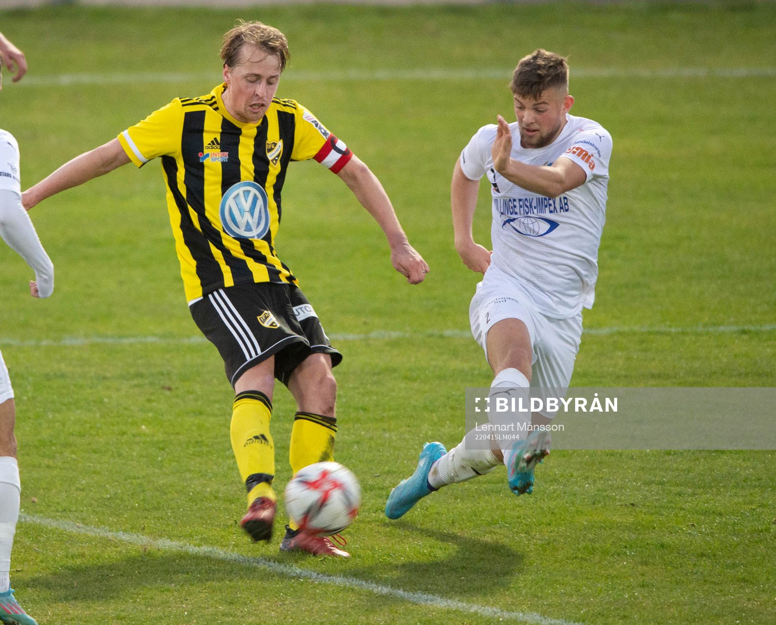 IFK Hässleholms Robin Strömberg i matchen i div. 2 Södra