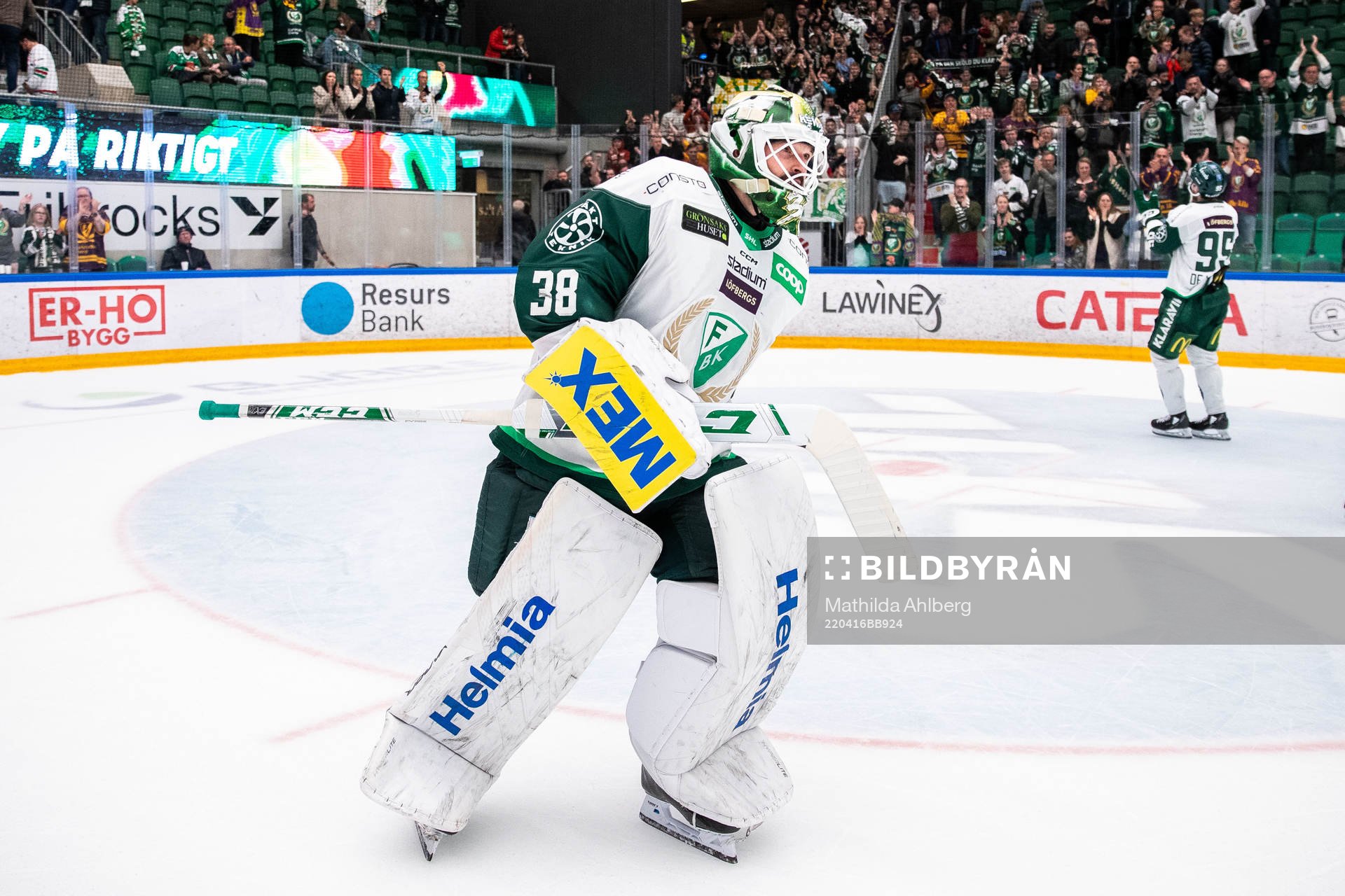 Färjestads målvakt Dominik Furch