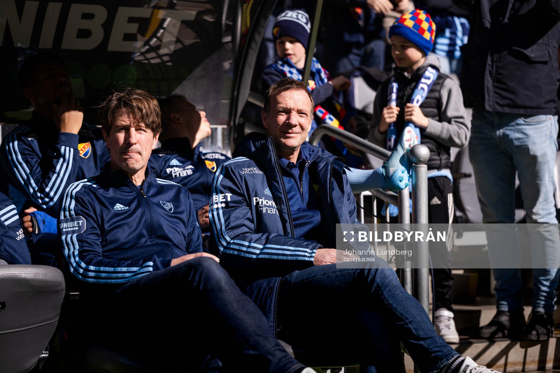 Djurgårdens tränare Thomas Lagerlöf och Kim Bergstrand