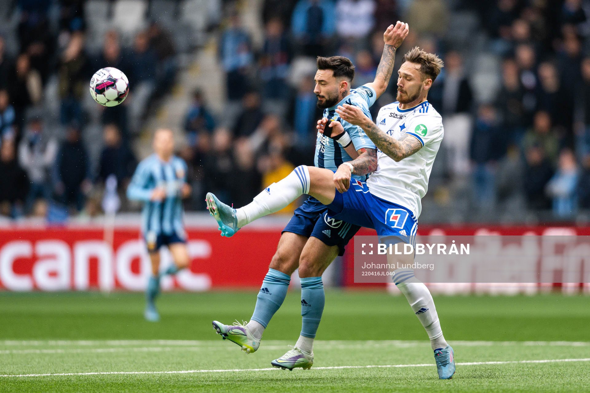 Djurgårdens Sead Haksabanovic och IFK Norrköpings Linus