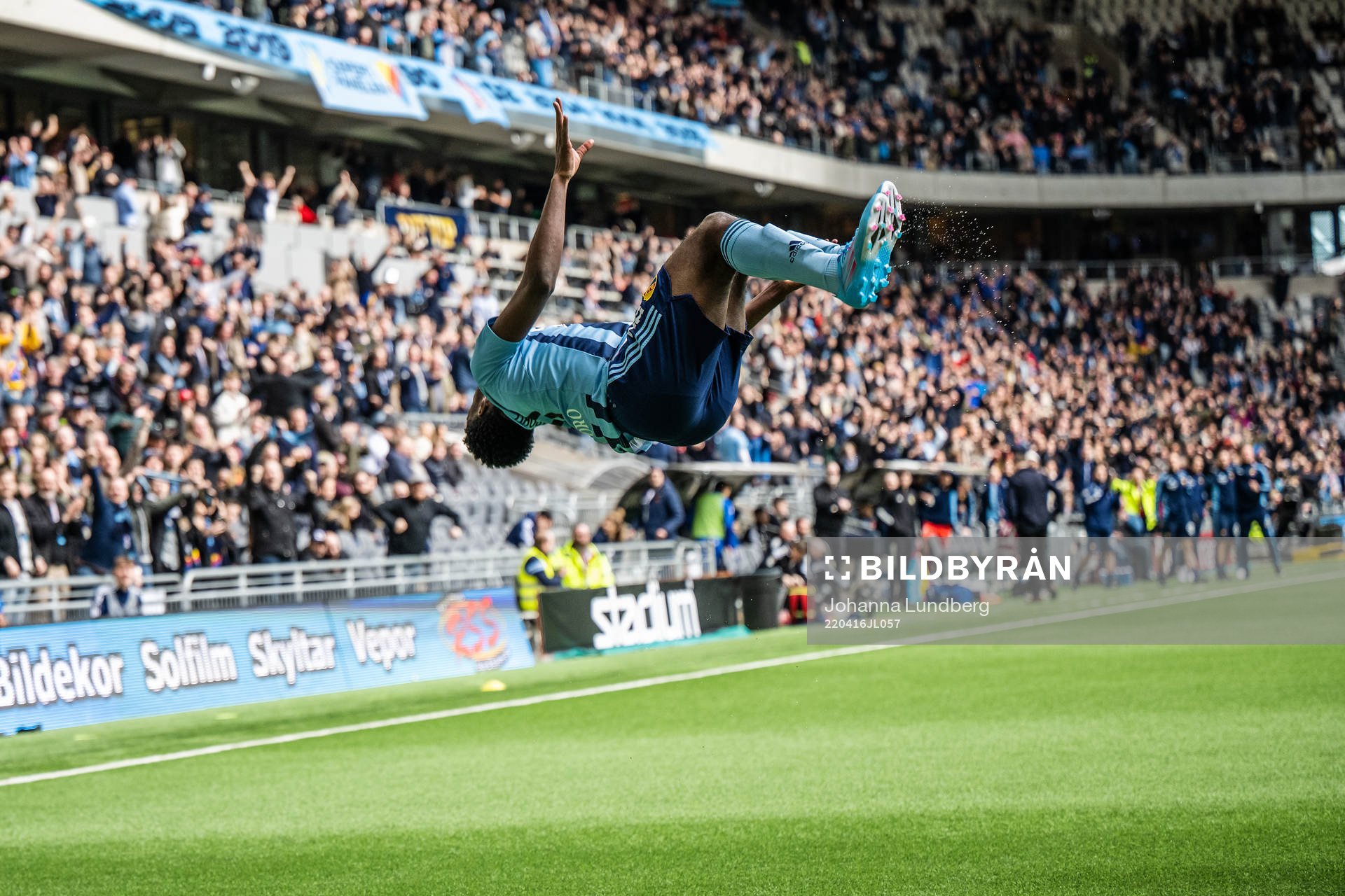 Djurgårdens Joel Asoro jublar