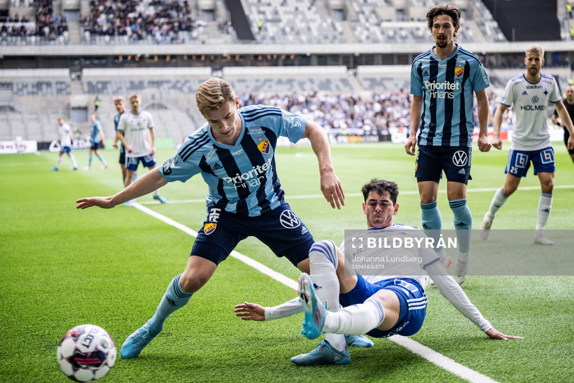 Djurgårdens Hampus Finndell och IFK Norrköpings Jean