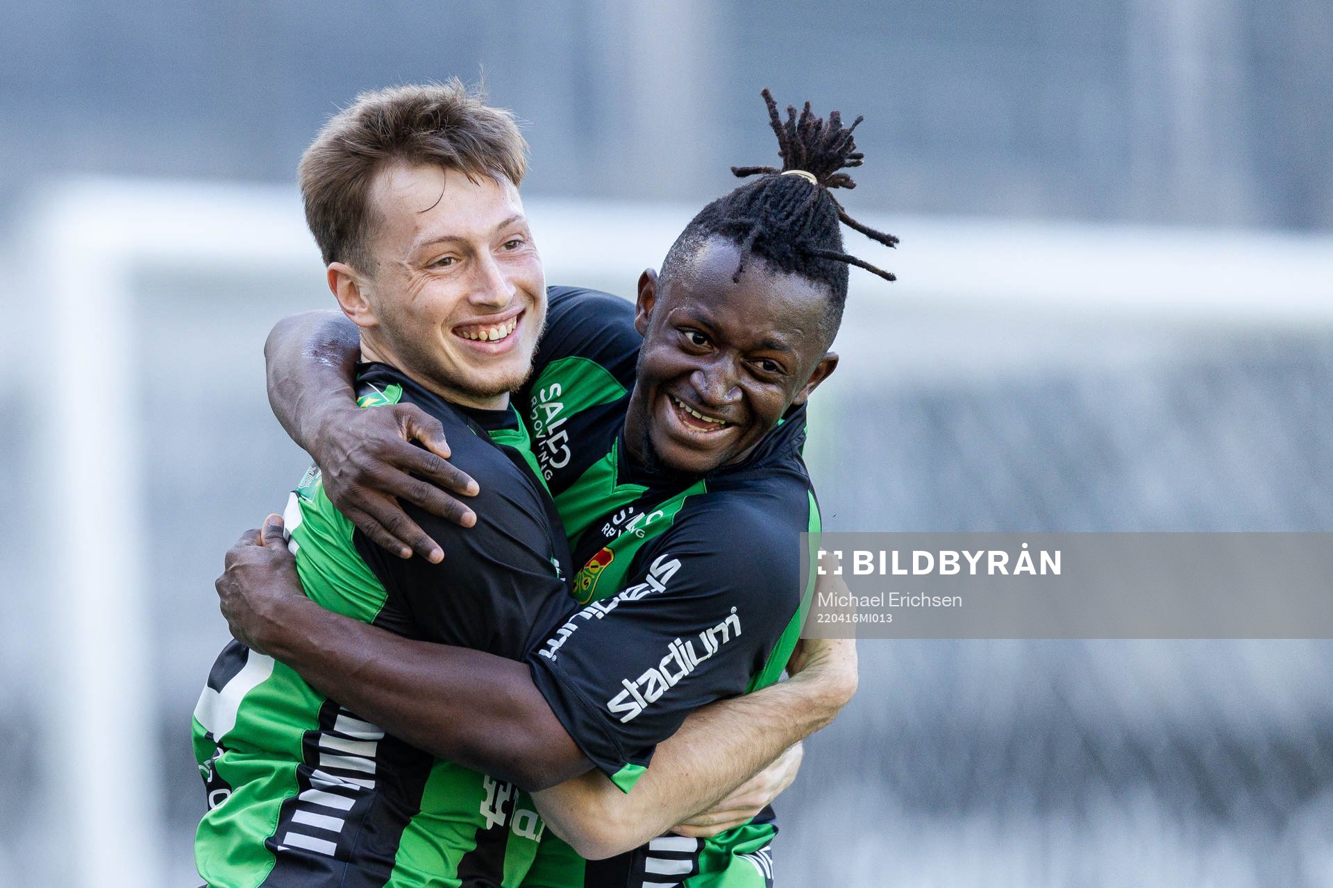 GAIS Ben Morris och Michael Kargbo jublar