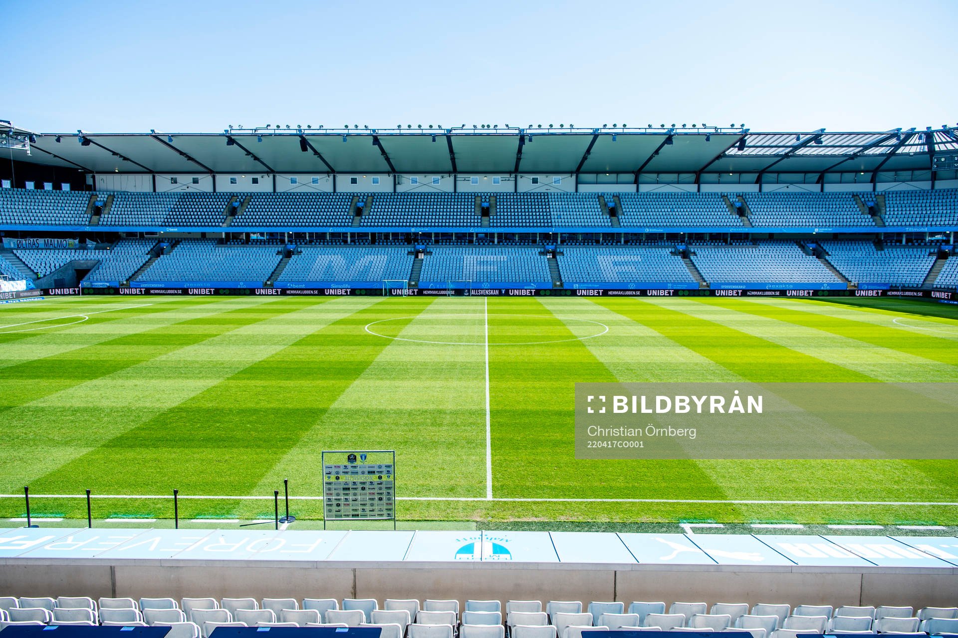 Eleda stadion innan fotbollsmatchen i Allsvenskan mellan