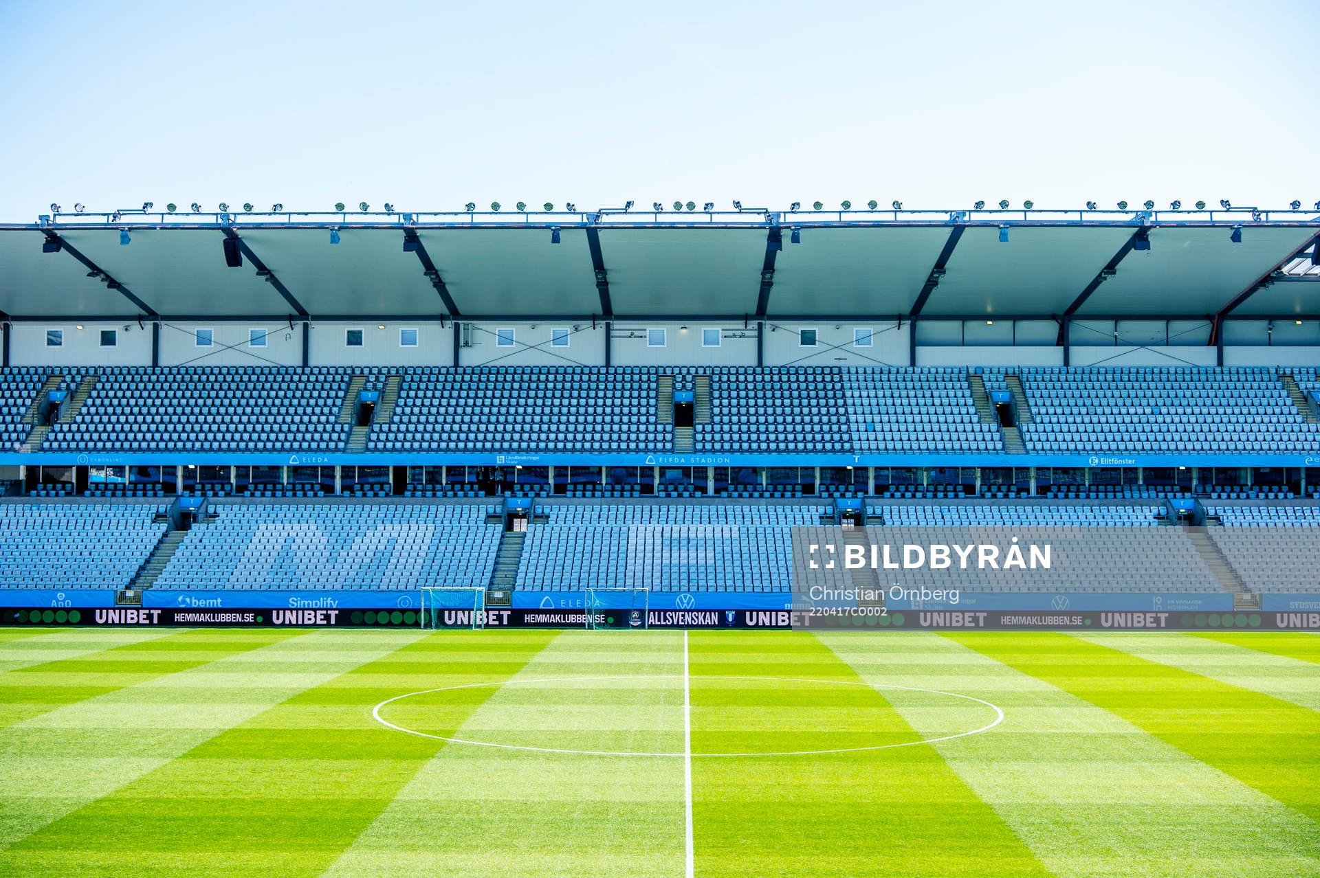 Eleda stadion innan fotbollsmatchen i Allsvenskan mellan