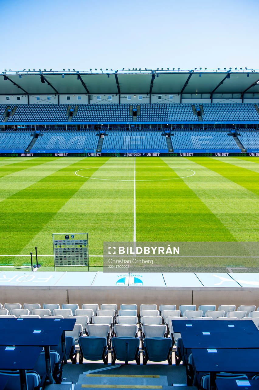 Eleda stadion innan fotbollsmatchen i Allsvenskan mellan