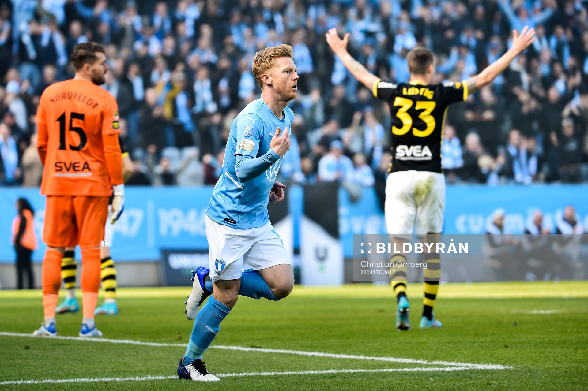 Malmö FFs Anders Christiansen jublar