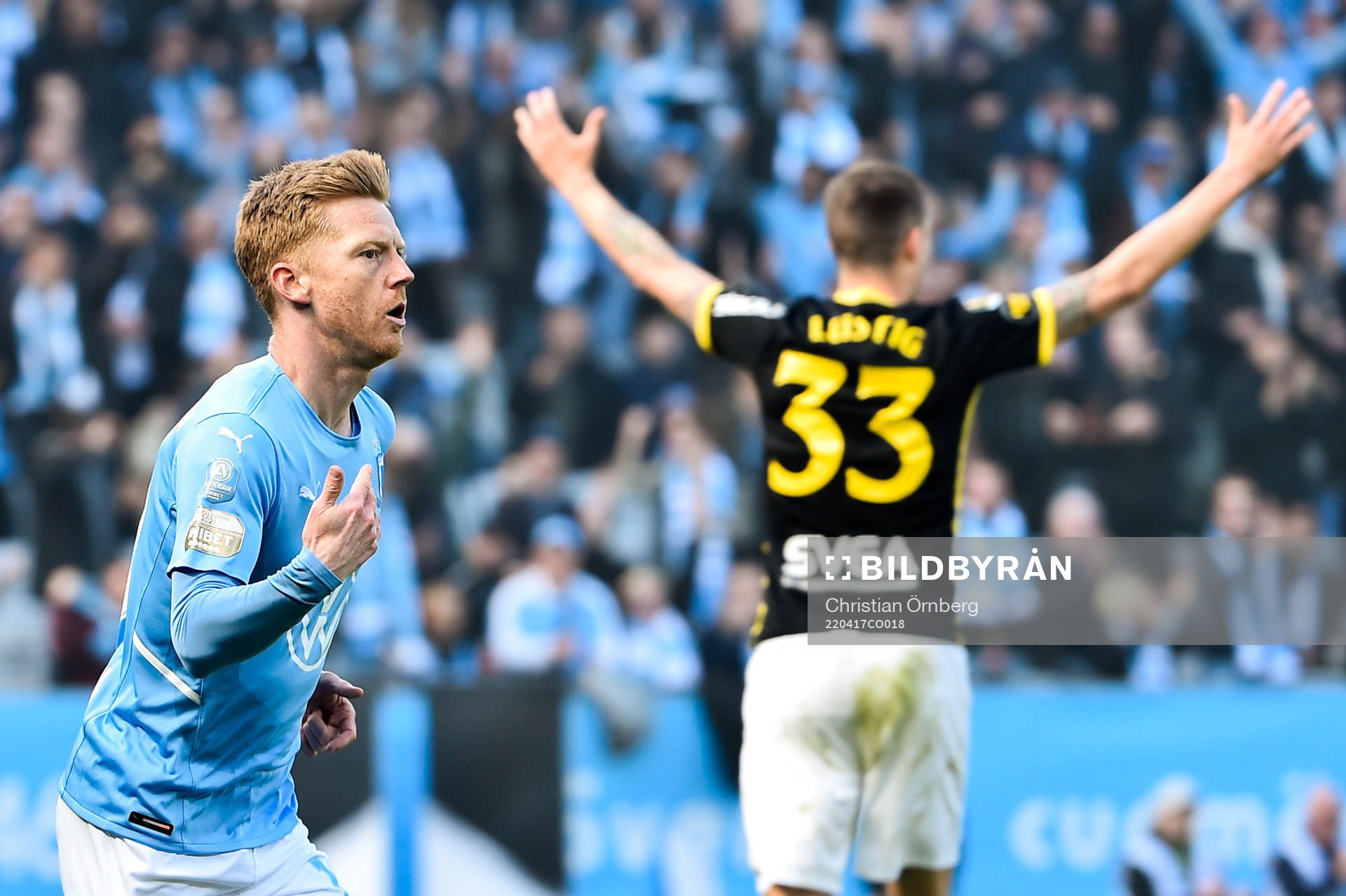 Malmö FFs Anders Christiansen jublar