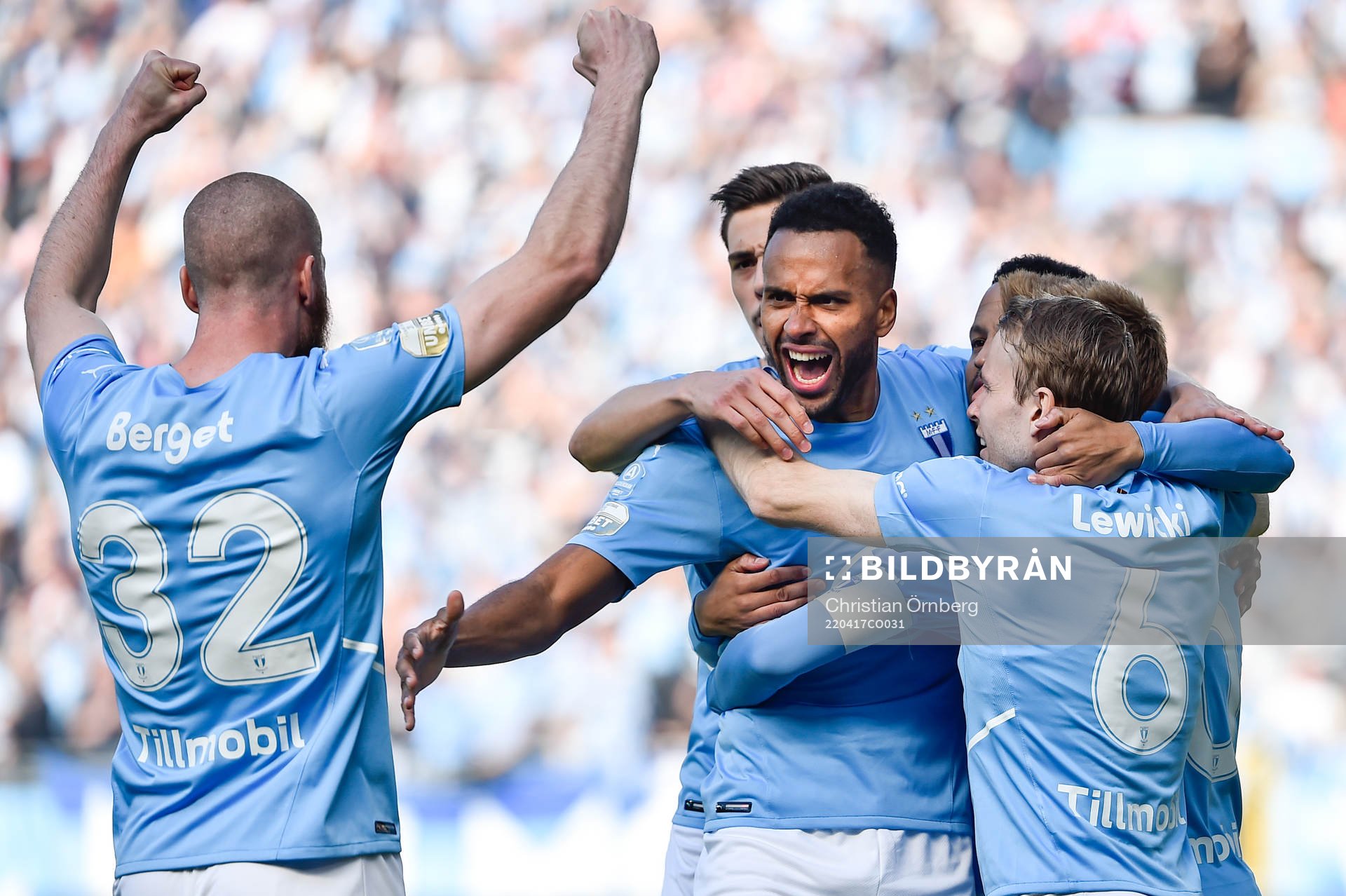Malmö FFs Isaac Kiese Thelin jublar