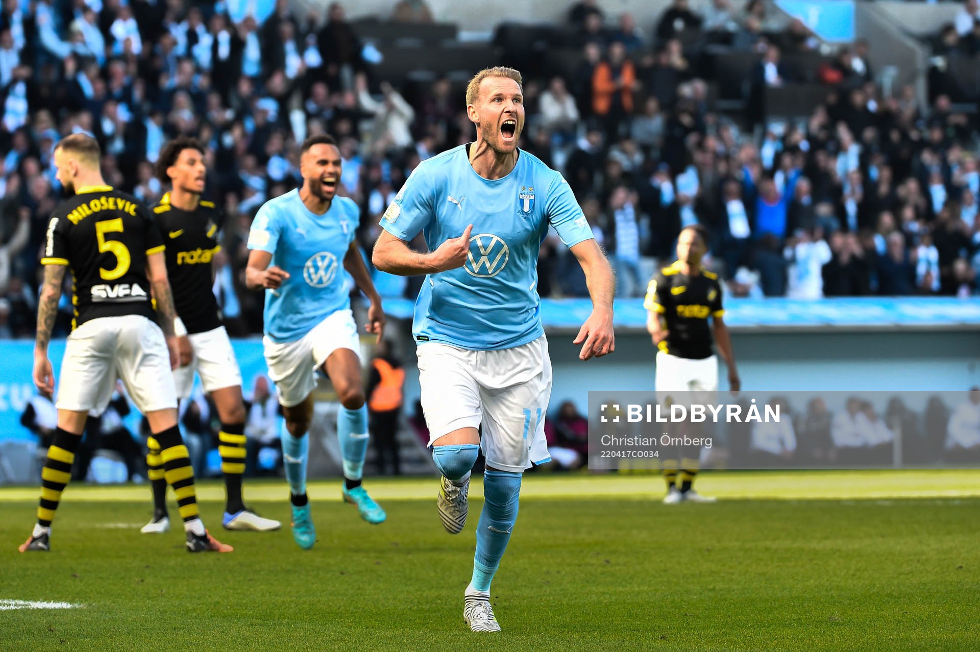 Malmö FFs Ola Toivonen jublar