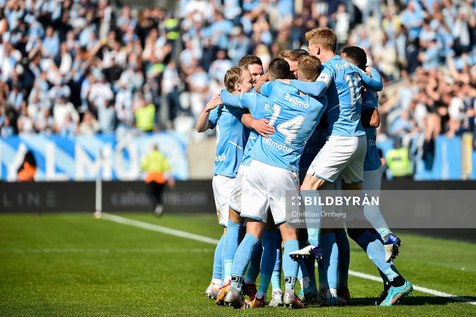 Malmö FFs spelare jublar