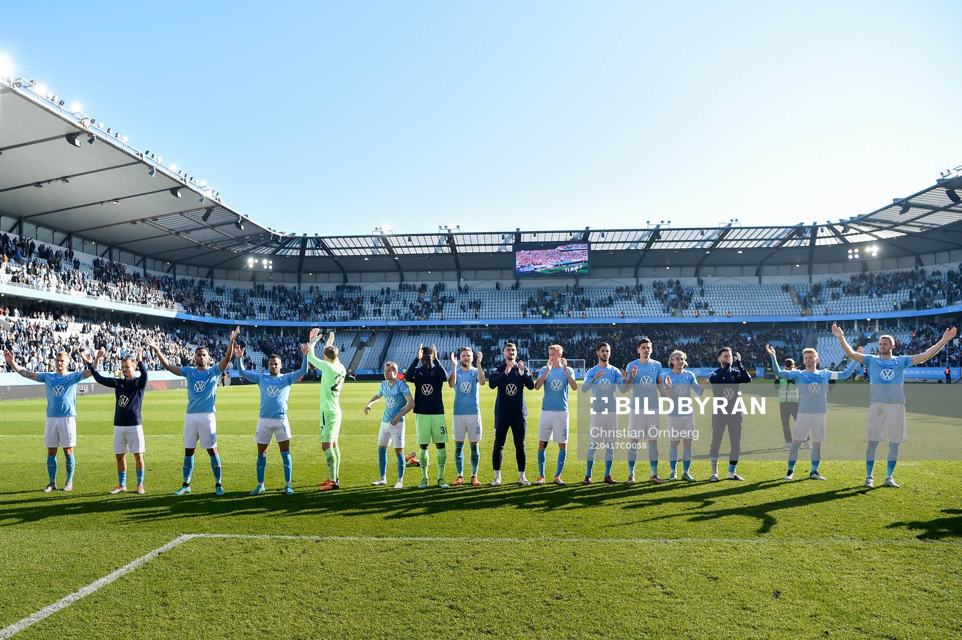 Malmö FFs spelare jublar