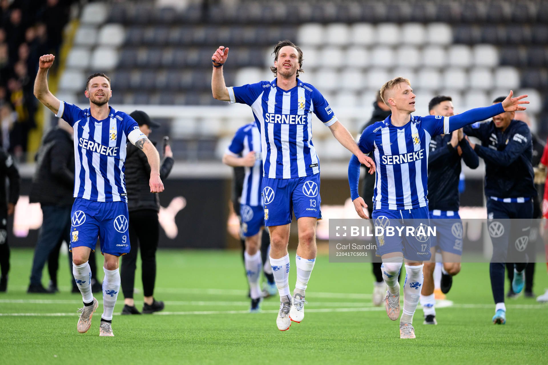 IFK Göteborgs Marcus Berg, Gustav Svensson och Oscar Wendt
